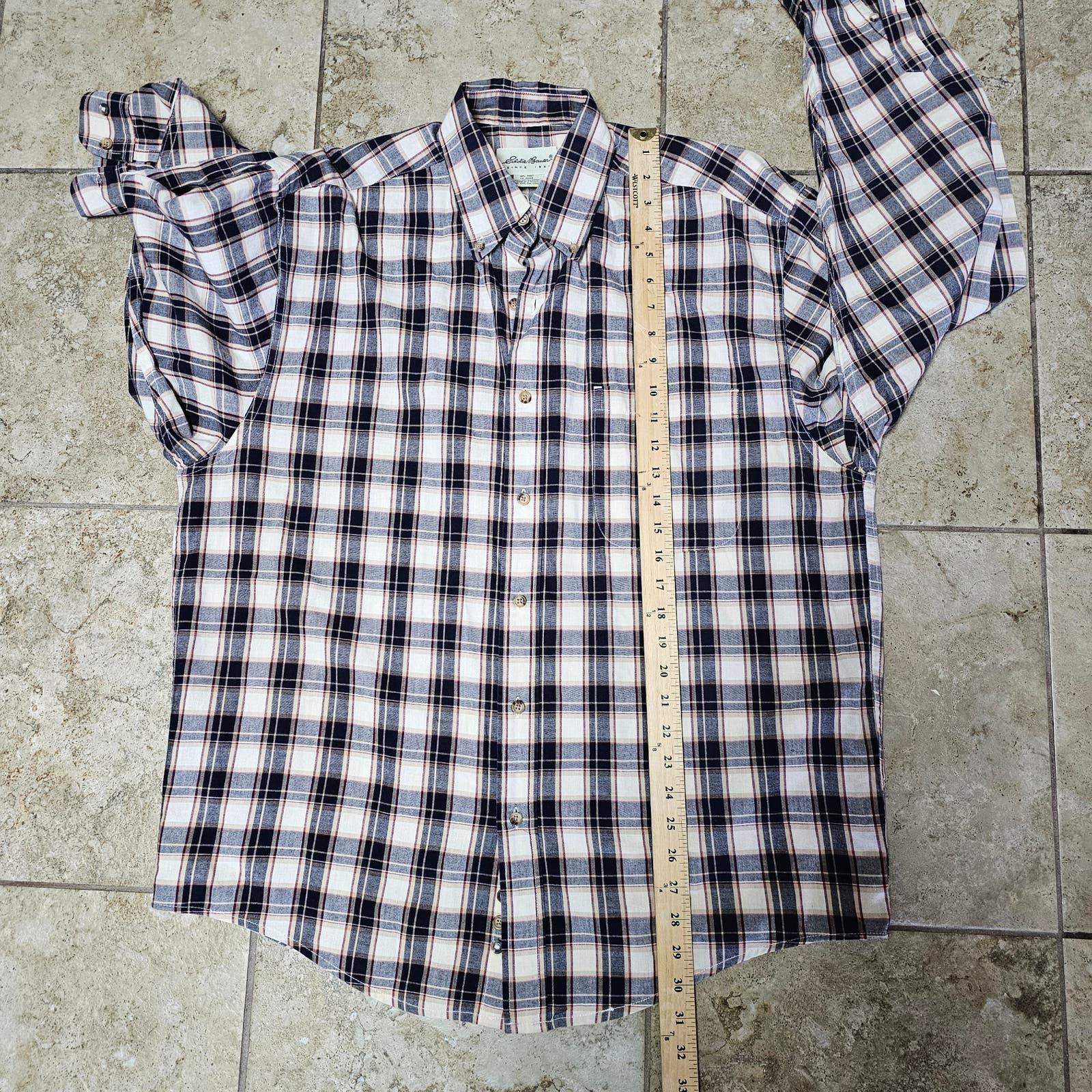 Eddie Bauer Men's Eddie Bauer 100% Cotton Plaid Long Sleeve Shirt Medium Size US M / EU 48-50 / 2 - 4 Thumbnail