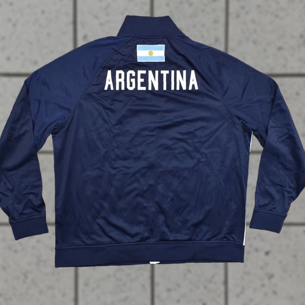 Fila FILA Argentina Track Jacket Men 3XL White Blue Soccer Big and Tall Mens Size US XXL / EU 58 / 5 - 1 Thumbnail