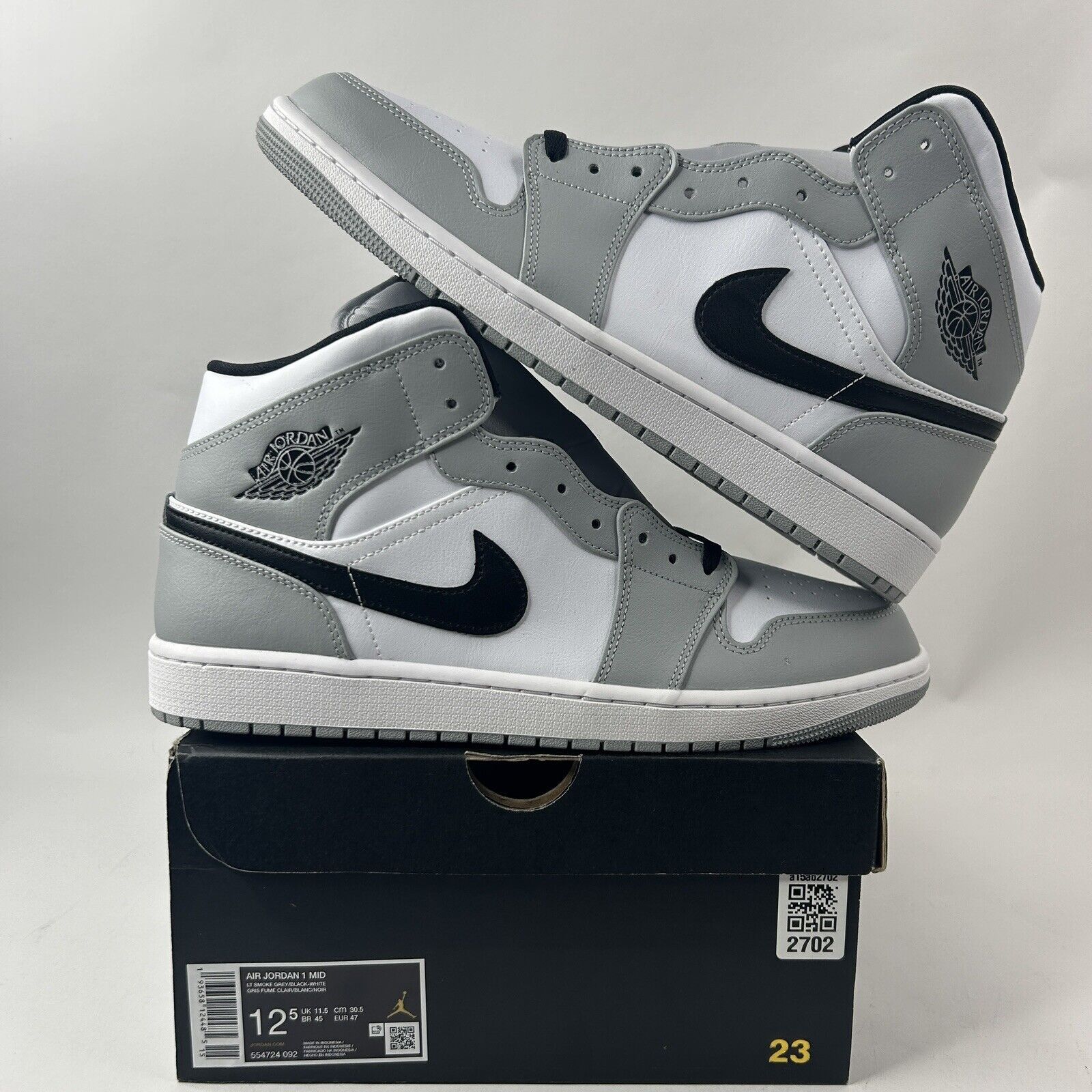Nike Shoes Air Jordan Mid Retro “Light Smoke Grey” 2024