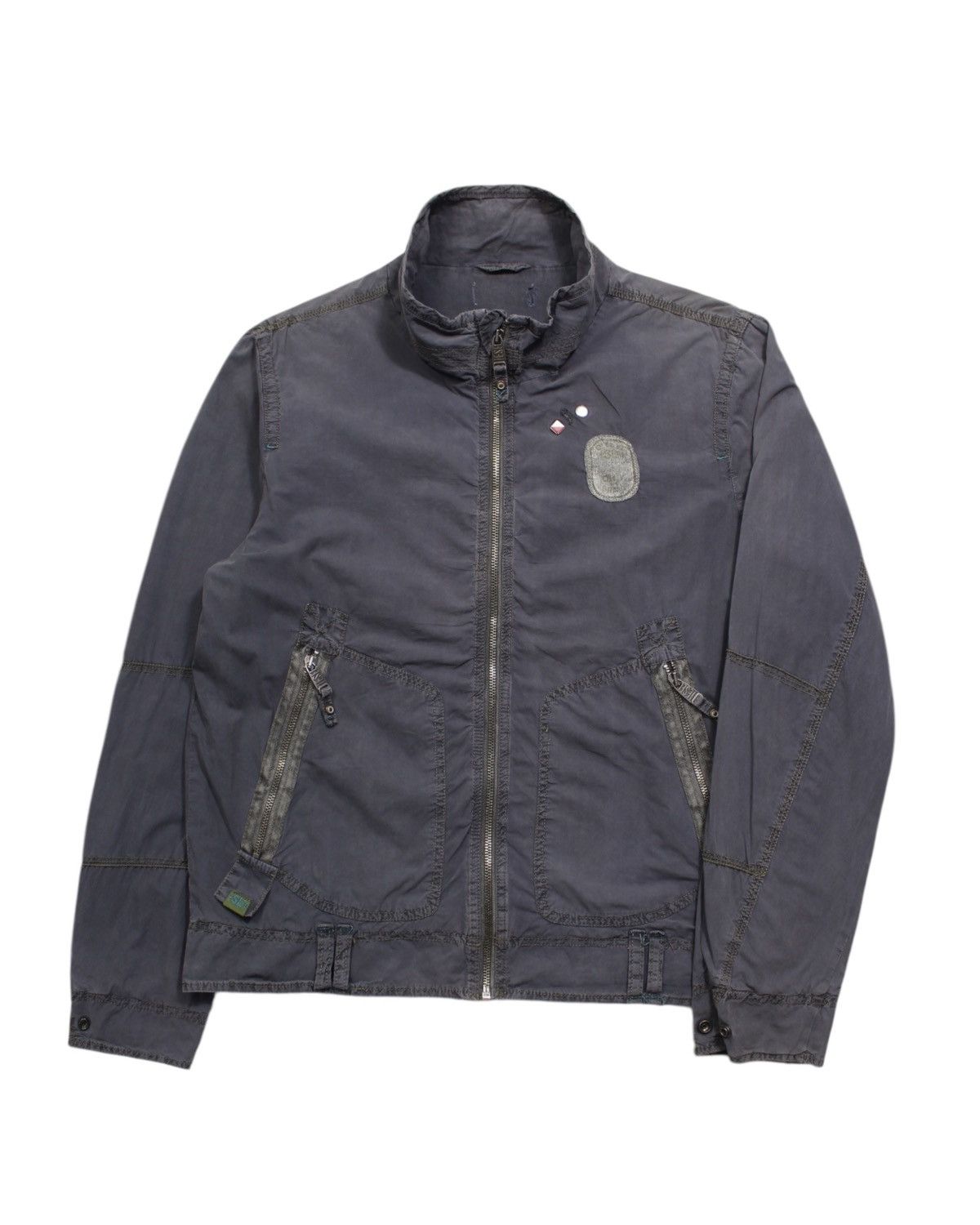 Diesel Vintage Trucker Style Leather Oversized Men's Jacket