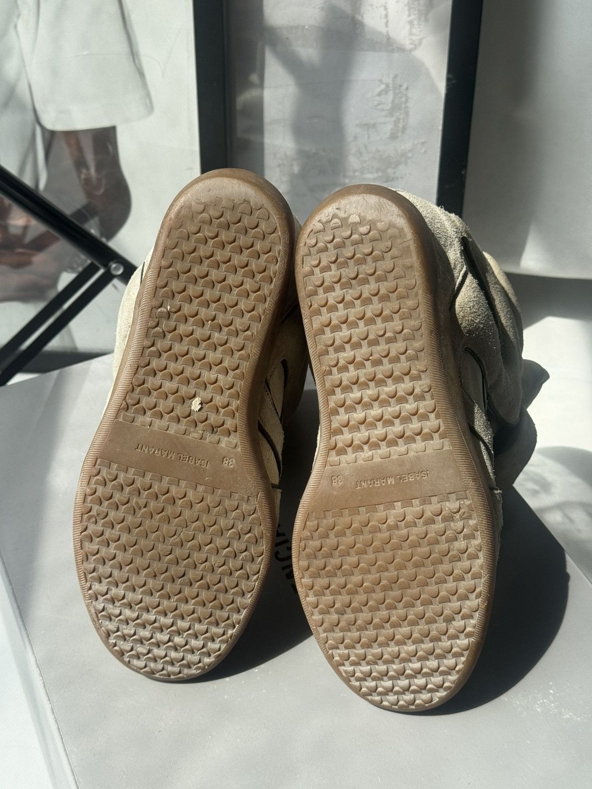 Isabel Marant Rare Isabel Marant Bekett sneakers shoes beige Suede Wedge Size US 8 / IT 38 - 9 Thumbnail