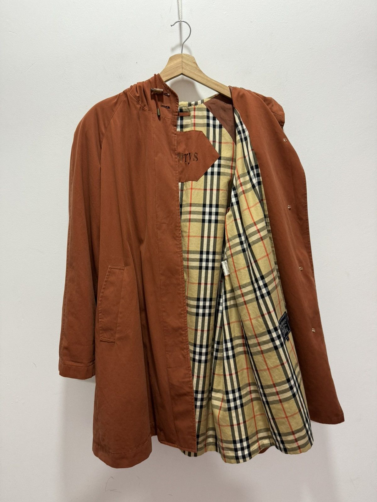 Burberry BURBERRY NOVACHECK LONG JACKET Size L / US 10 / IT 46 - 1 Thumbnail