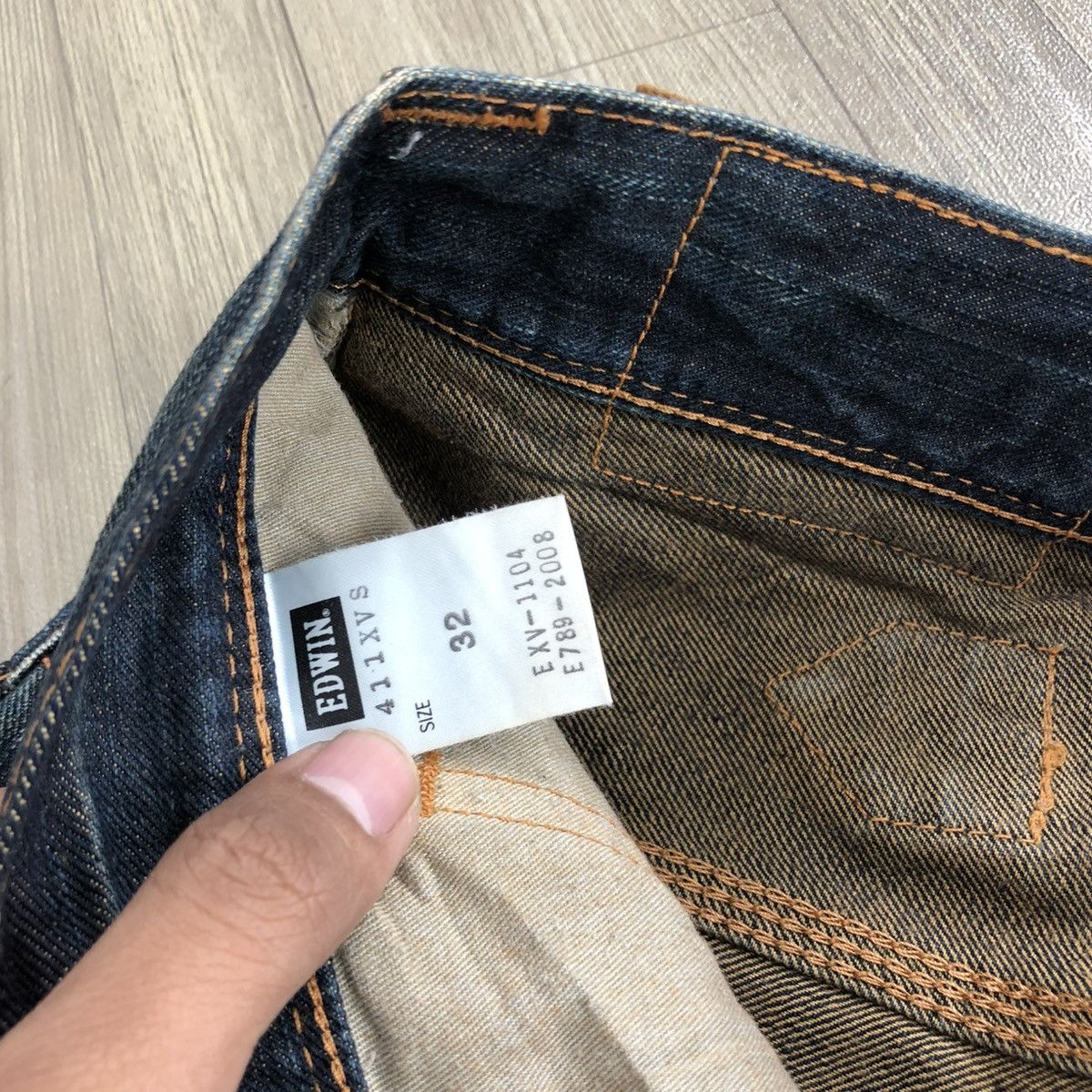 Edwin × If Six Was Nine × Japanese Brand 🇯🇵 2000s Edwin 503 Faded Lgb Goa Buckle Back Flared Jeans Size US 32 / EU 48 - 9 Thumbnail