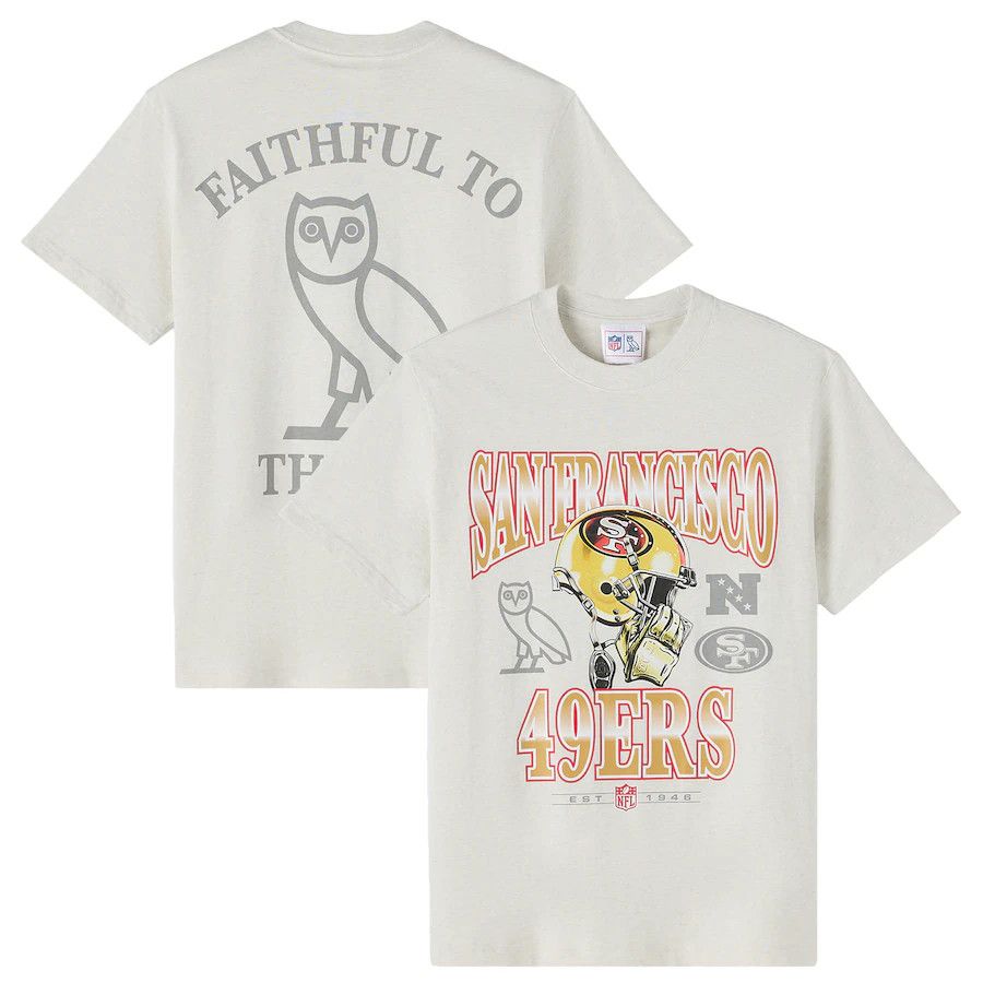 Drake OVO x NFL San Francisco 49ers Graphic Team T-Shirt Size US M / EU 48-50 / 2 - 2 Thumbnail