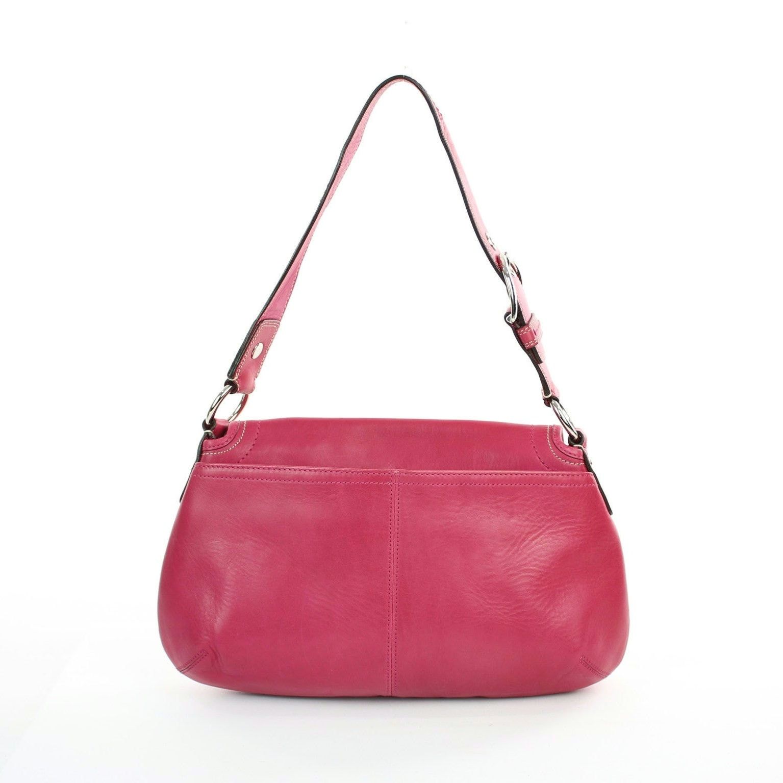 Coach Coach Soho Magenta Leather Hobo Bag Size ONE SIZE - 3 Thumbnail