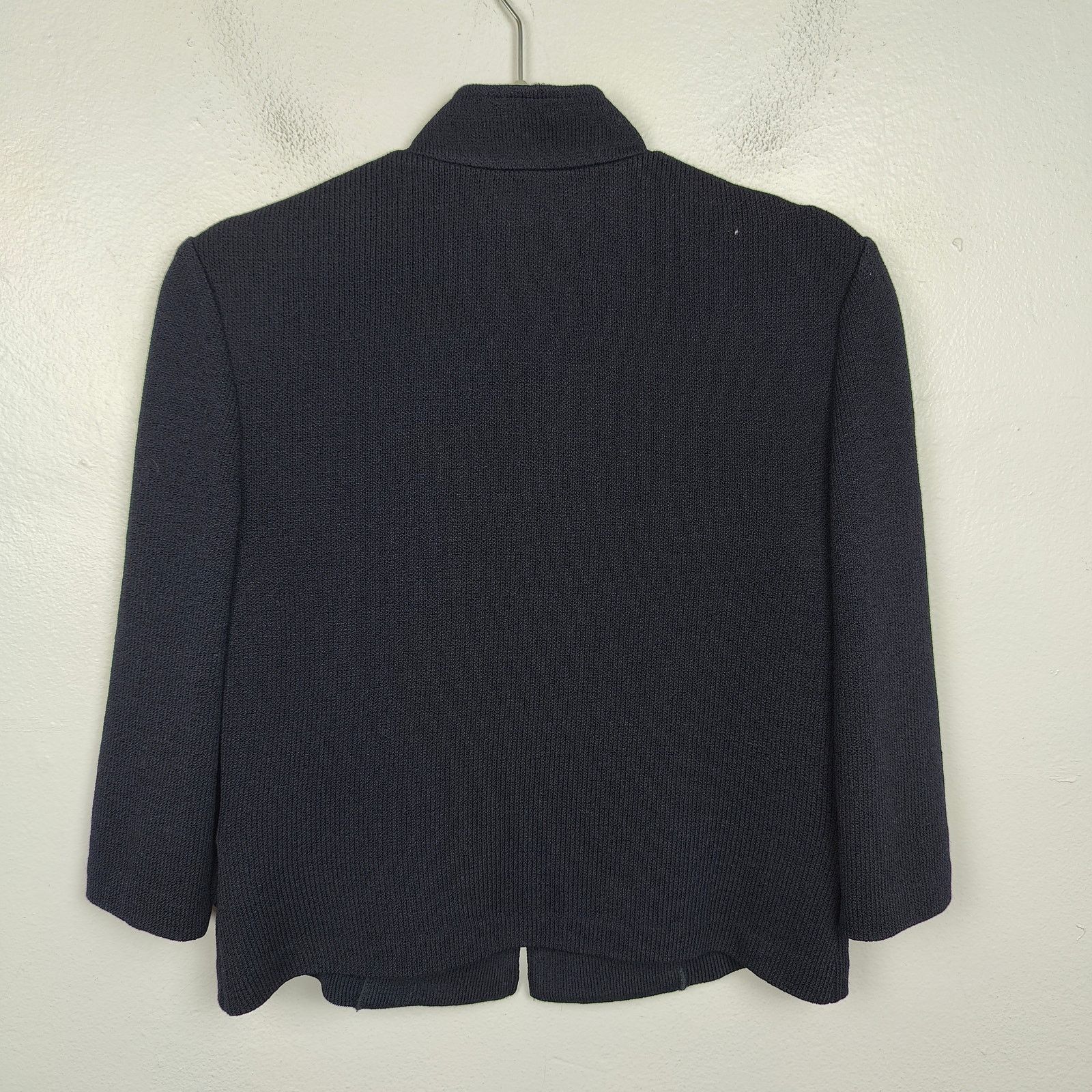 Other St John Santana Knit Jacket Womens Small Dark Navy Blue Size S / US 4 / IT 40 - 4 Thumbnail