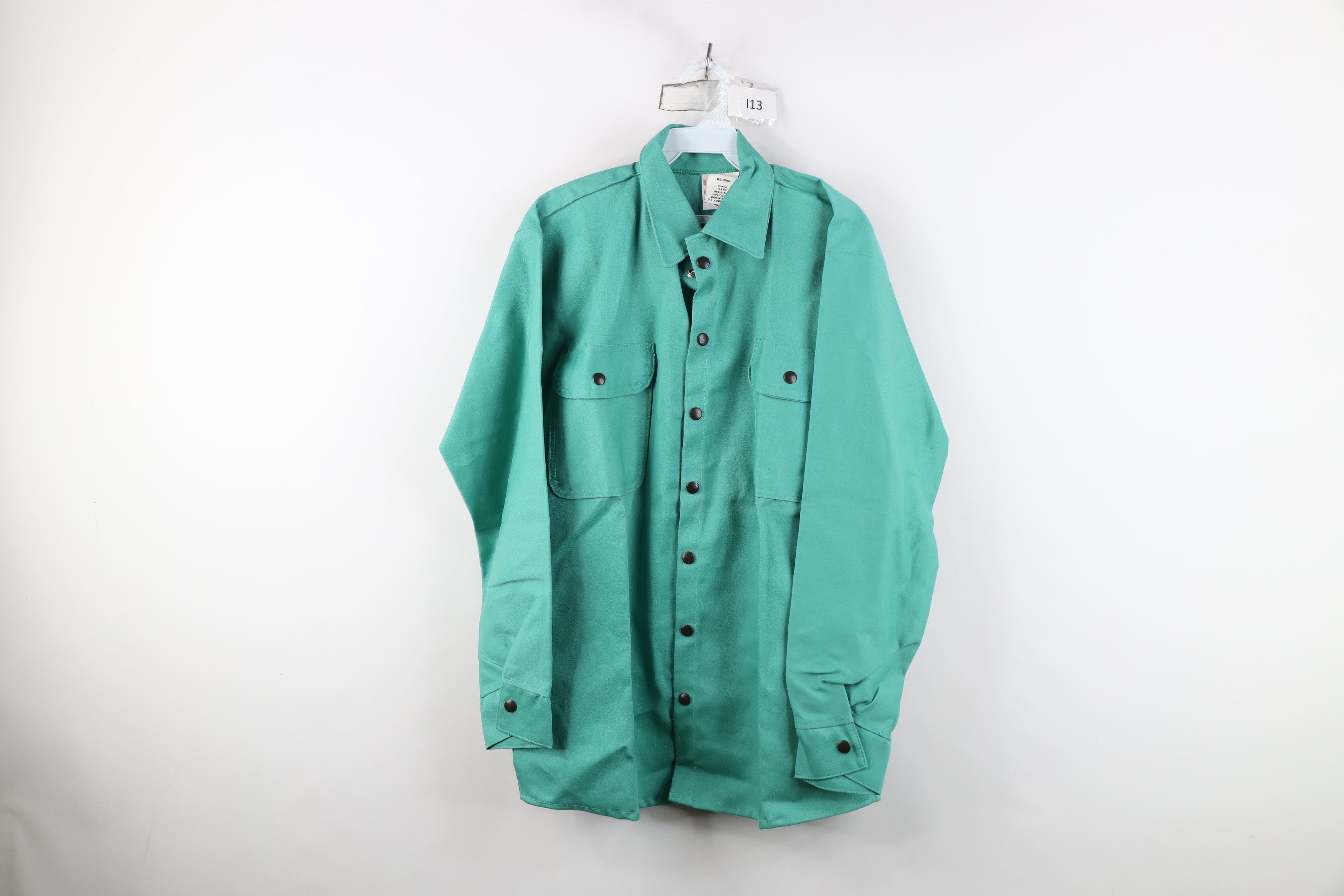 Vintage Deadstock Vintage 90s Y2K Resistant Shirt Jacket Jac Shirt Size US M / EU 48-50 / 2 - 1 Thumbnail