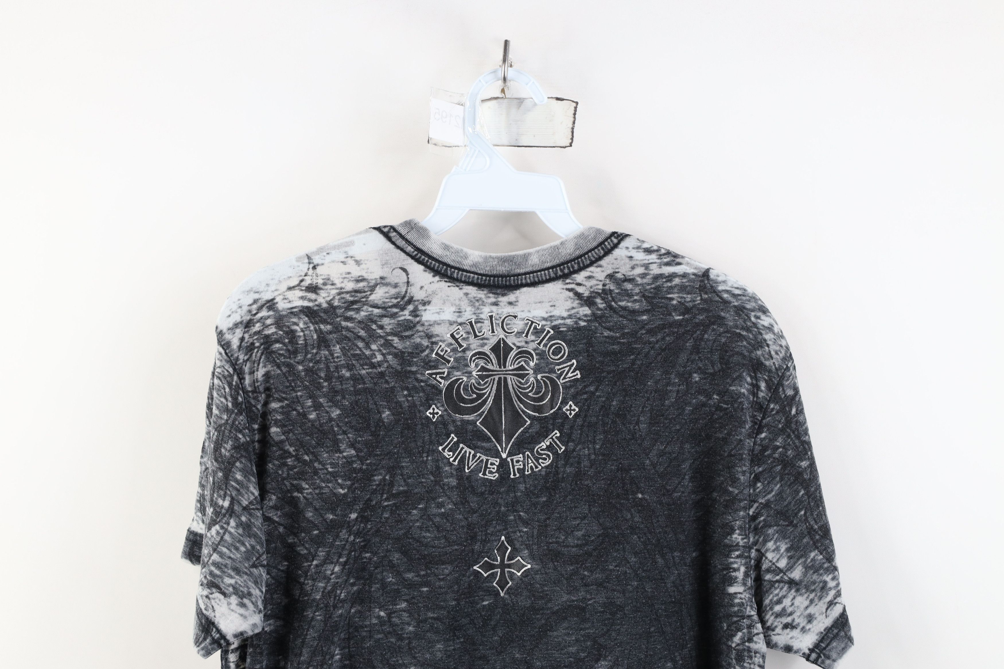Affliction Vintage Affliction Acid Wash UFS MMA Jersey Knit T-Shirt USA Size US L / EU 52-54 / 3 - 13 Thumbnail