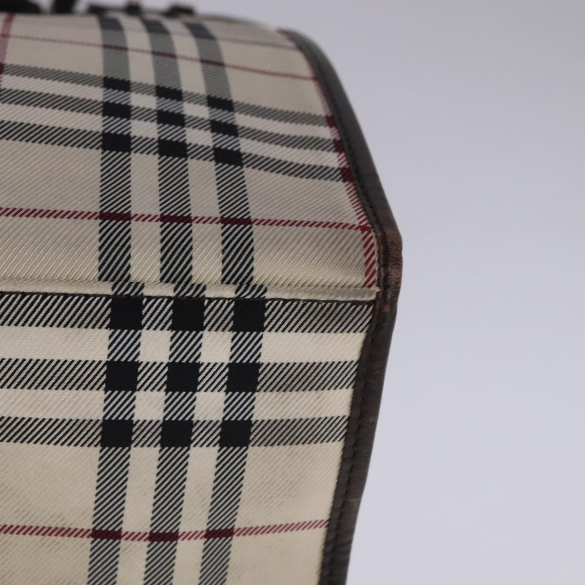 Burberry Burberry Nova Check Hand Bag Canvas Leather Beige Brown Size ONE SIZE - 11 Thumbnail