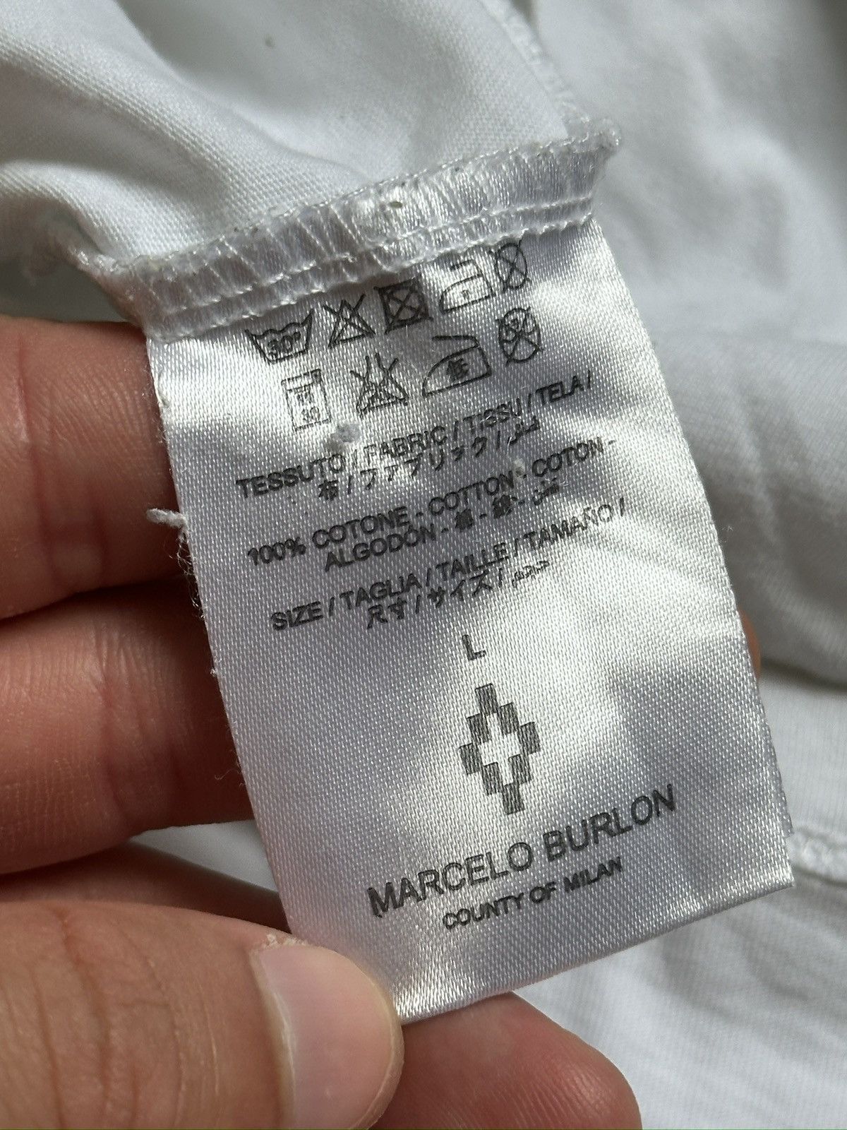 Marcelo Burlon Marcelo Burlon “Icon Wings” T‑Shirt Size US L / EU 52-54 / 3 - 7 Thumbnail