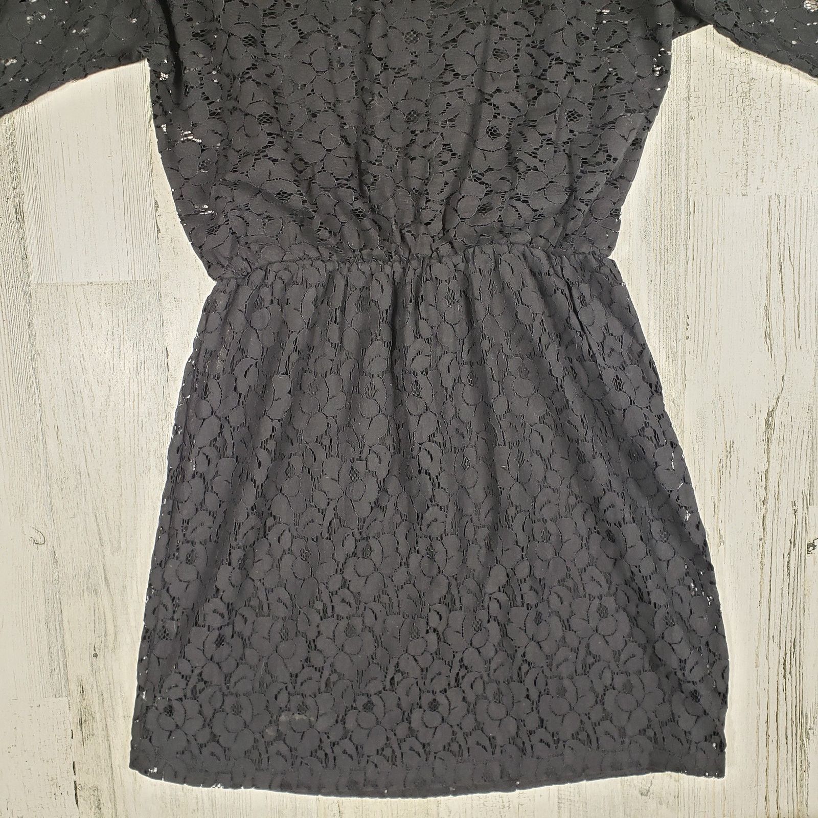 Other Souvenir Edition by Stacy Woo Black Lace 1/2 Sleeve Dress Size ONE SIZE - 14 Thumbnail