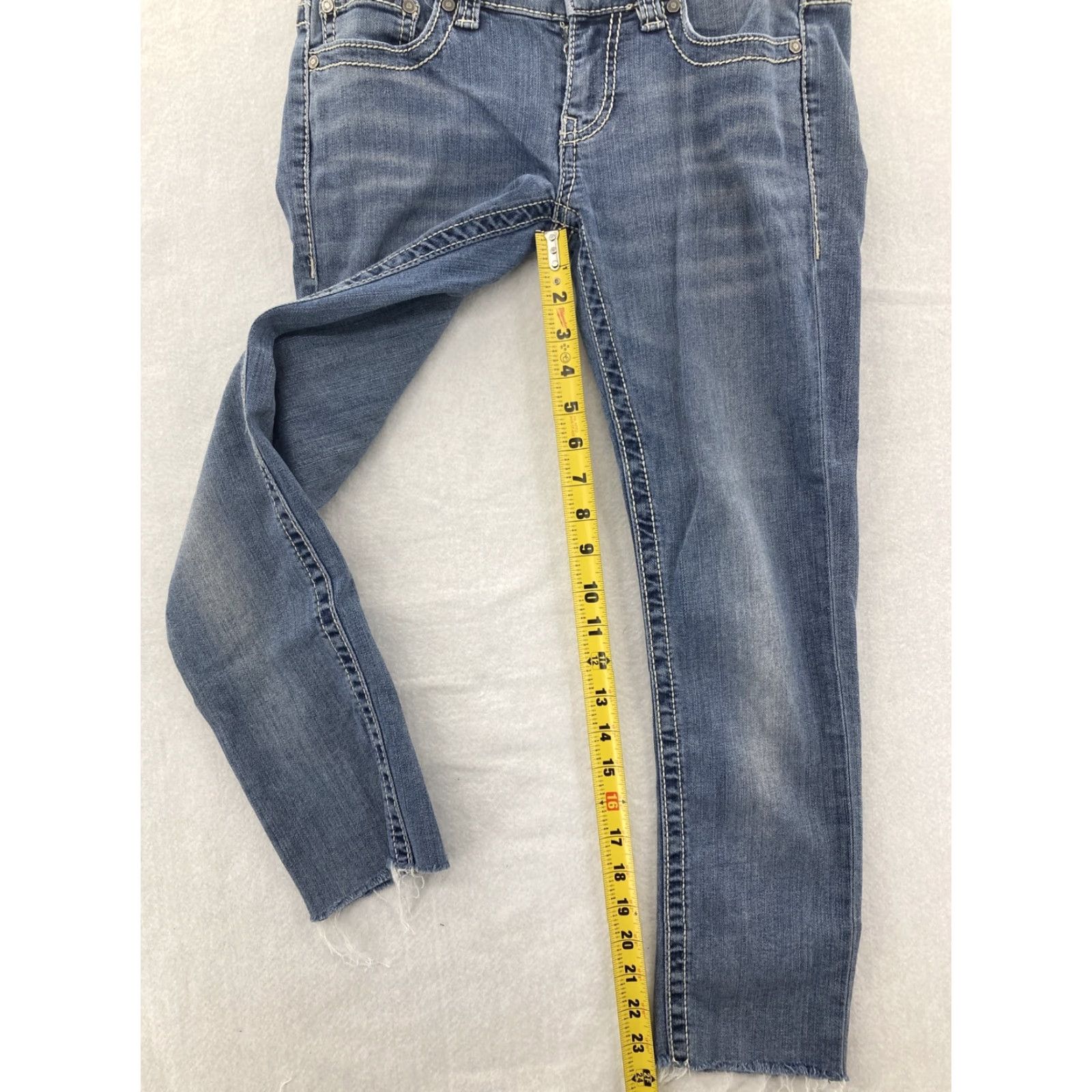 BKE BKE Stella Jeans Womens 25R Blue Denim Size 42" / US 20 - 6 Thumbnail