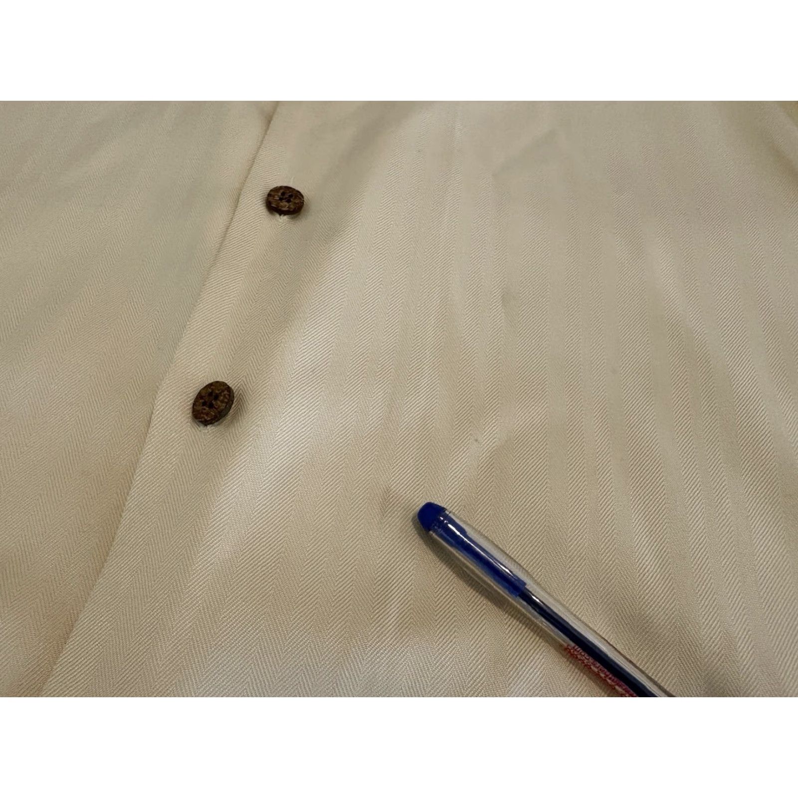 Tommy Bahama Tommy Bahama Silk Embroidered Shirt Bikinitini Cocktail Mens XL Ivory Short Sleeve Button-Up Size US XL / EU 56 / 4 - 7 Thumbnail