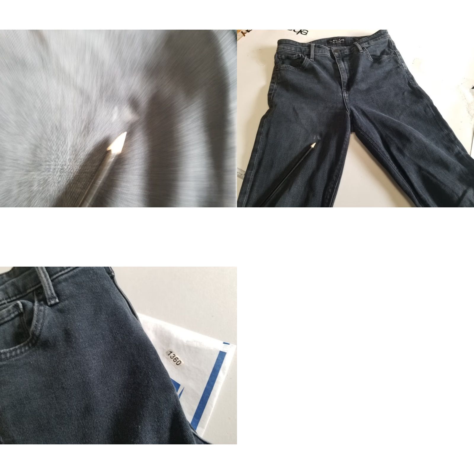 Lucky Brand Lucky Brand Bridgette Jeans Womens 4/27 Black High Rise Skinny Distressed Size 27" / US 4 / IT 40 - 8 Thumbnail