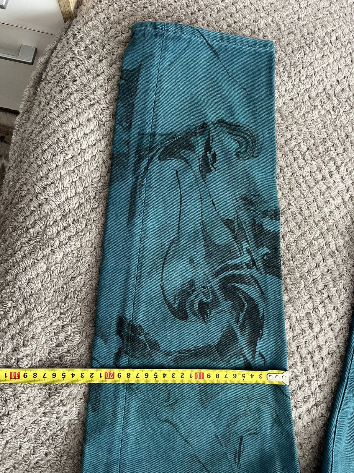 Acne Studios Acne Studios 1996 Swirl Ocean Blue Jeans 29/30 Size US 30 / EU 46 - 14 Thumbnail