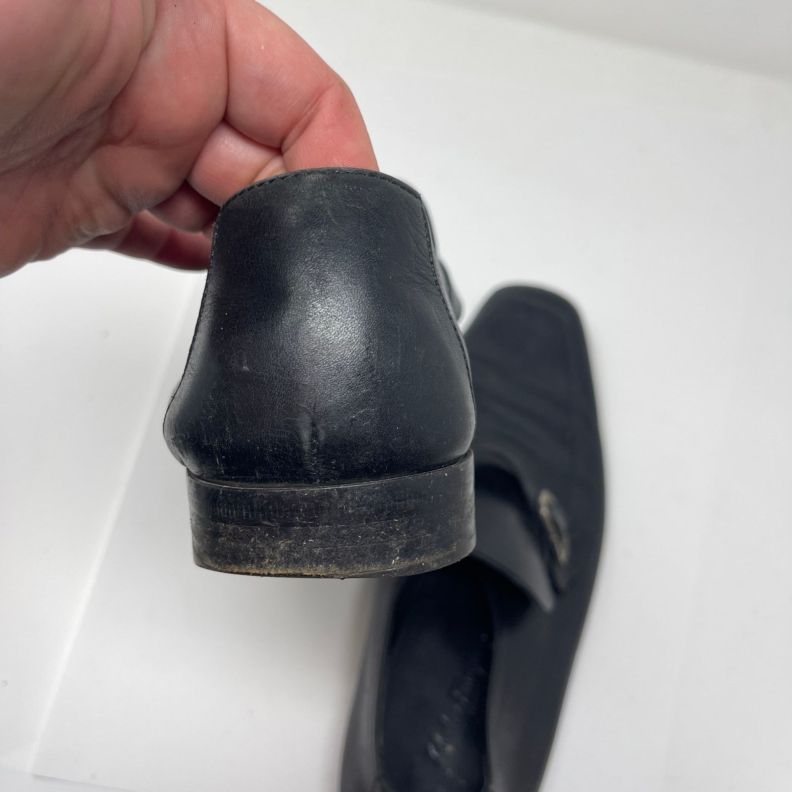 Salvatore Ferragamo Salvatore Ferragamo Men’s Slip On Black Leather Loafers 9.5 Size US 9.5 / EU 42-43 - 7 Thumbnail