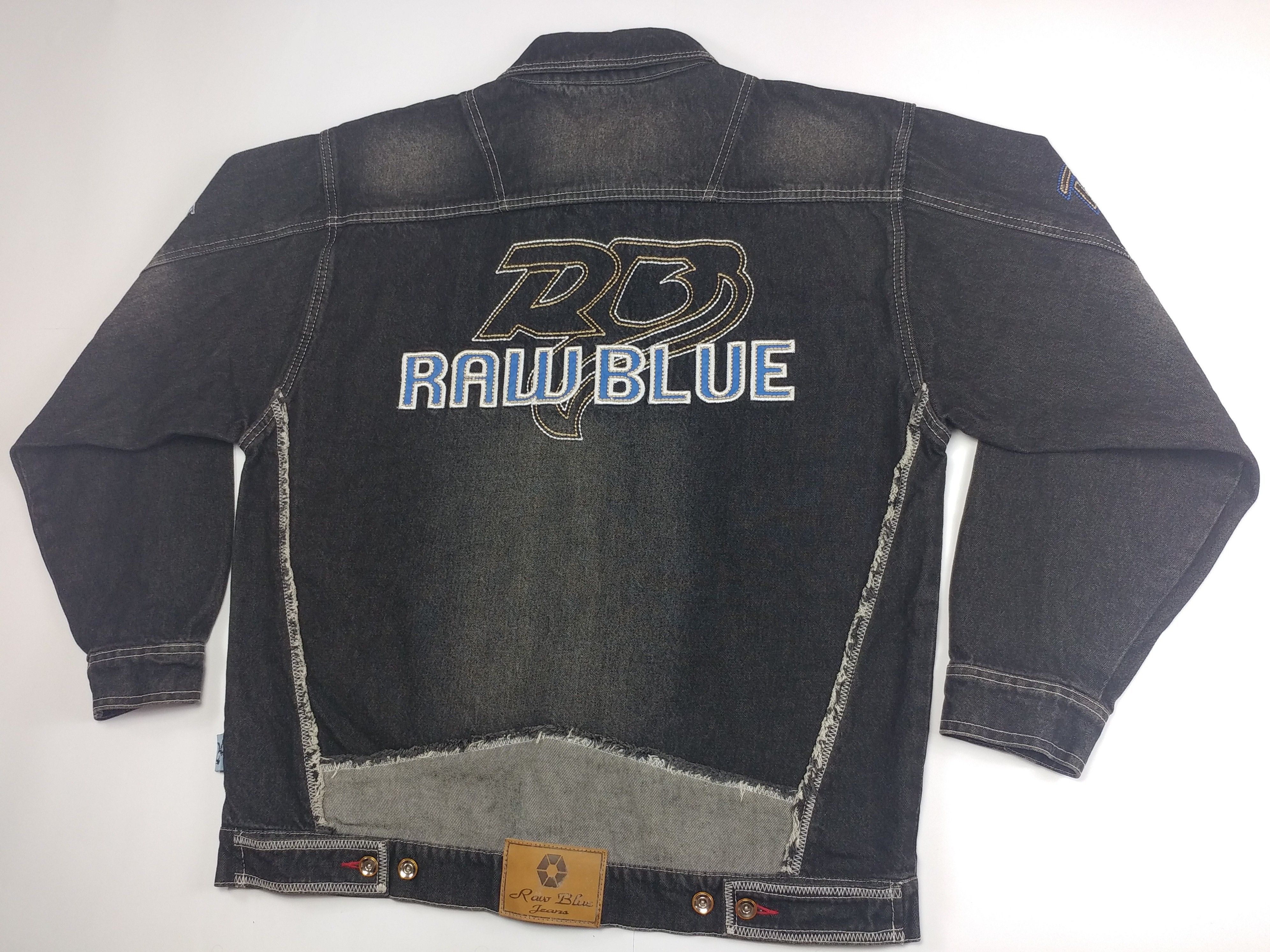 Vintage Raw Blue jacket, vintage denim jacket, 90s hip hop, 1990s XL Size US XL / EU 56 / 4 - 9 Thumbnail