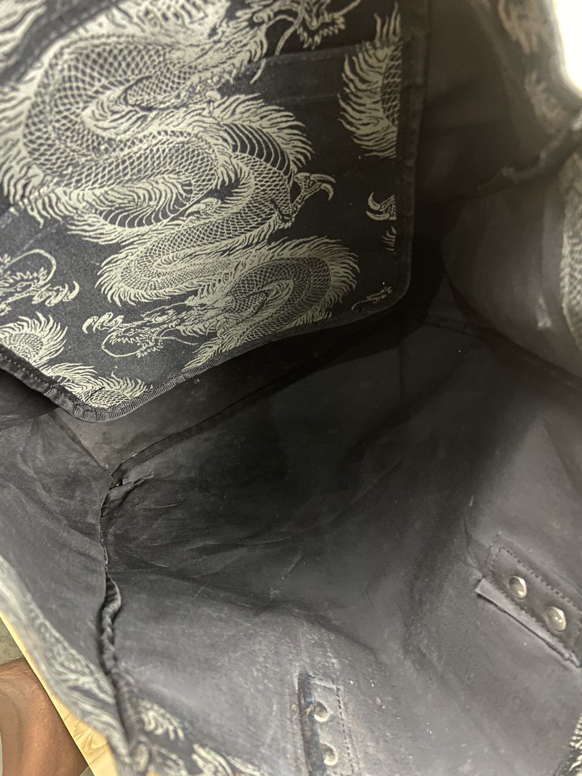 Japanese Brand × Jean Paul Gaultier × Vintage Vintage Sein Company ‘JPG Dragon’ Design Totebag Size ONE SIZE - 10 Thumbnail