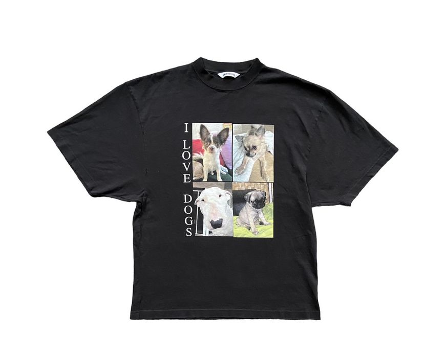 balenciaga i love dogs t shirt