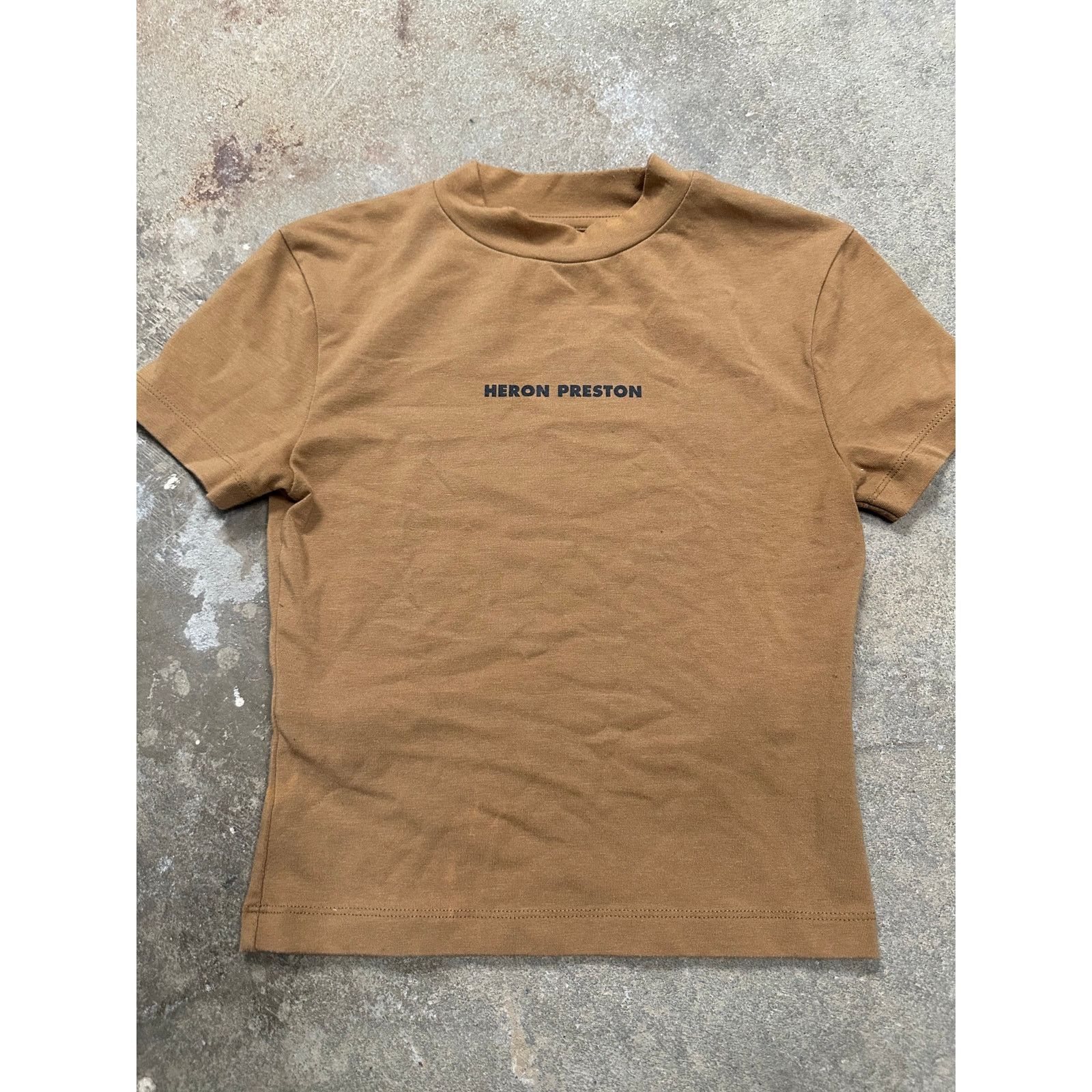 Heron Preston Heron Preston Baby Tee Brown XS Used Size US XS / EU 42 / 0 - 1 Thumbnail