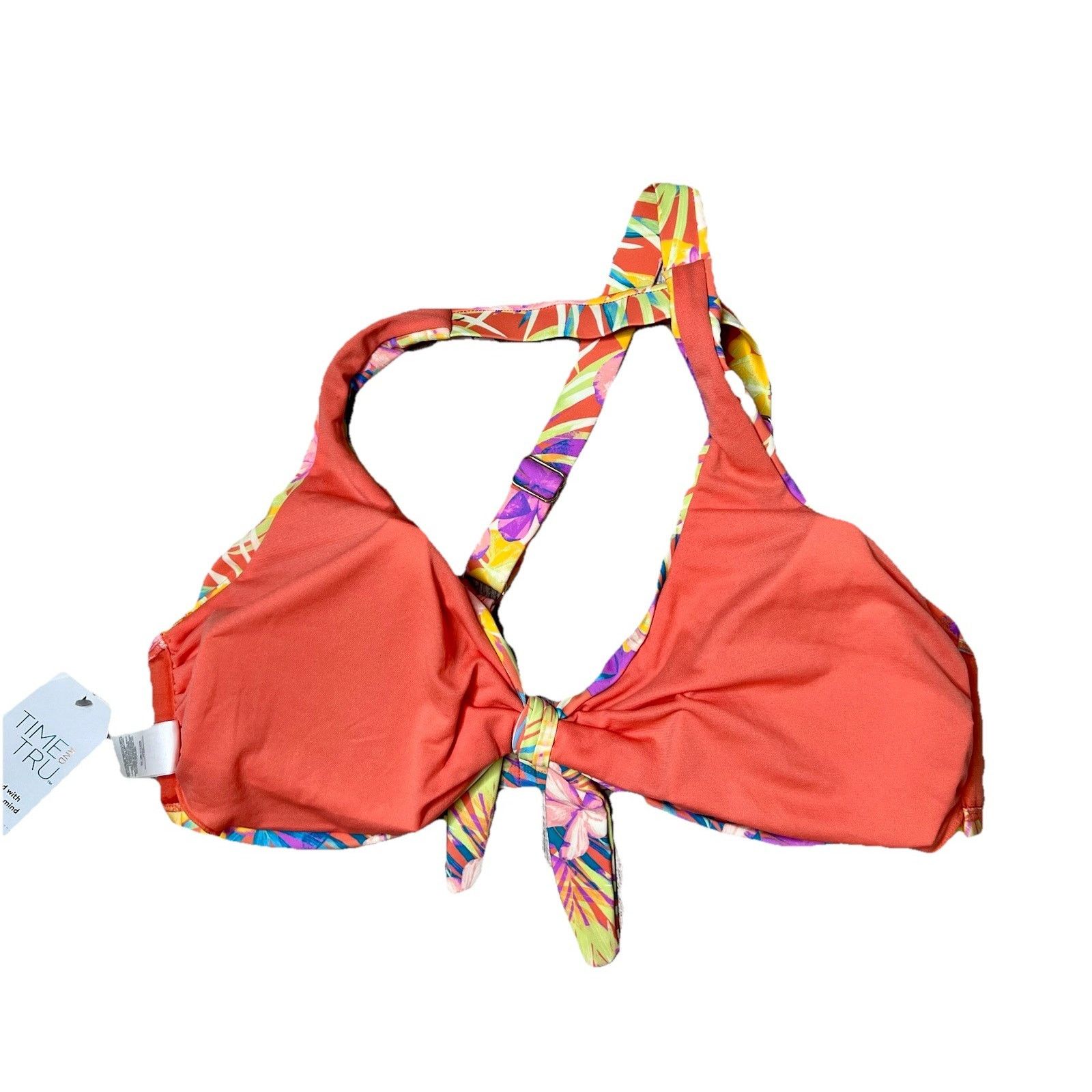 Other Time and Tru Tropical Floral Bikini Swimsuit Yellow 2pc NWT Size XXL / US 16-18 / IT 52-54 - 5 Thumbnail
