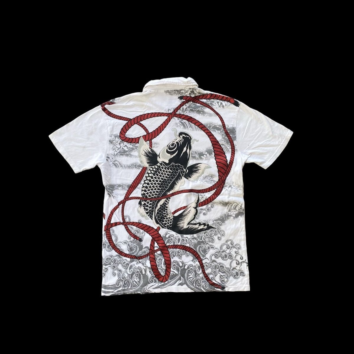 Japanese Brand Fish koi japanese tradition polo tee Size US XXL / EU 58 / 5 - 7 Thumbnail