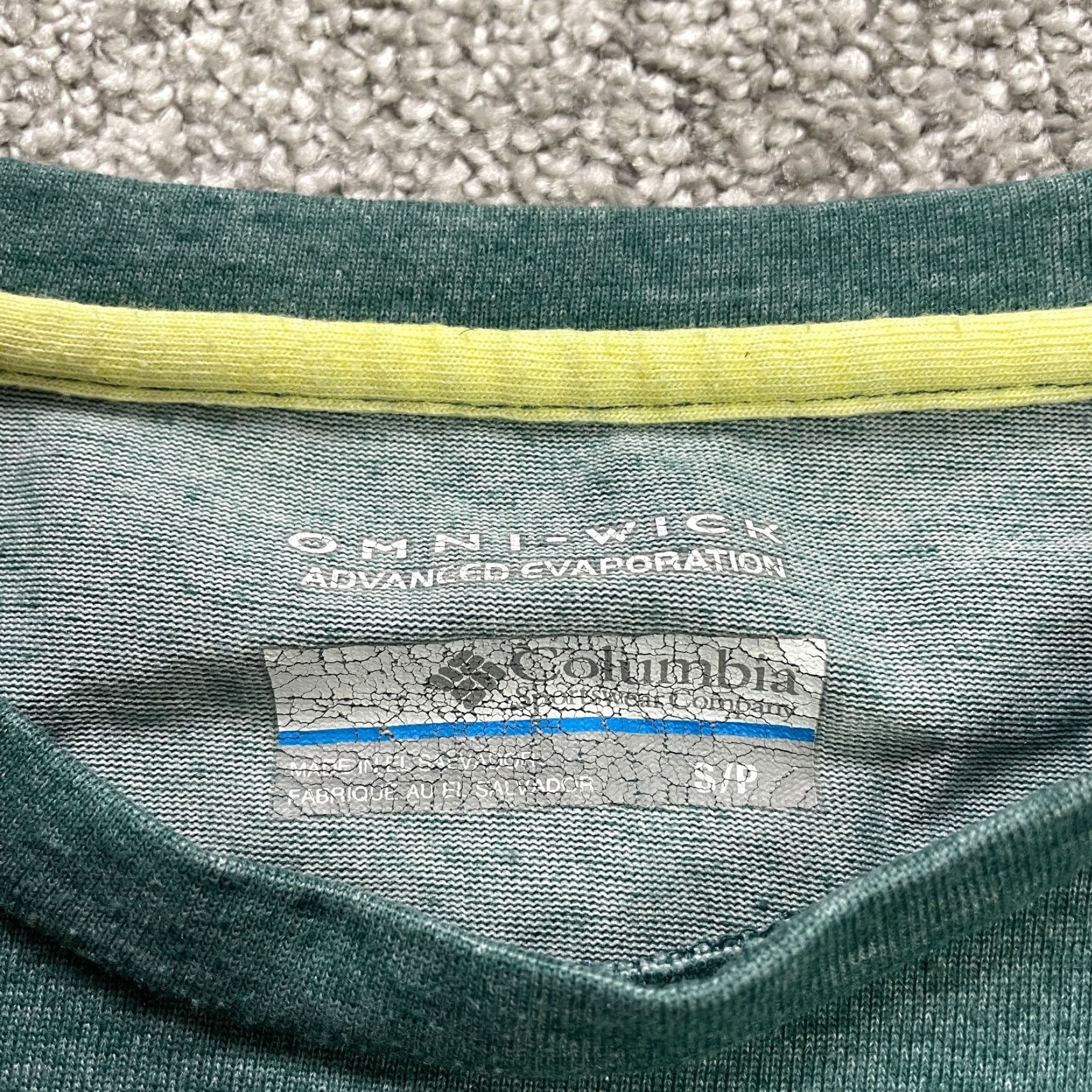 Vintage Columbia Omni Wick T-Shirt Mens Small Green Crew Neck Short Sleeve Casual Tee Size US S / EU 44-46 / 1 - 4 Thumbnail