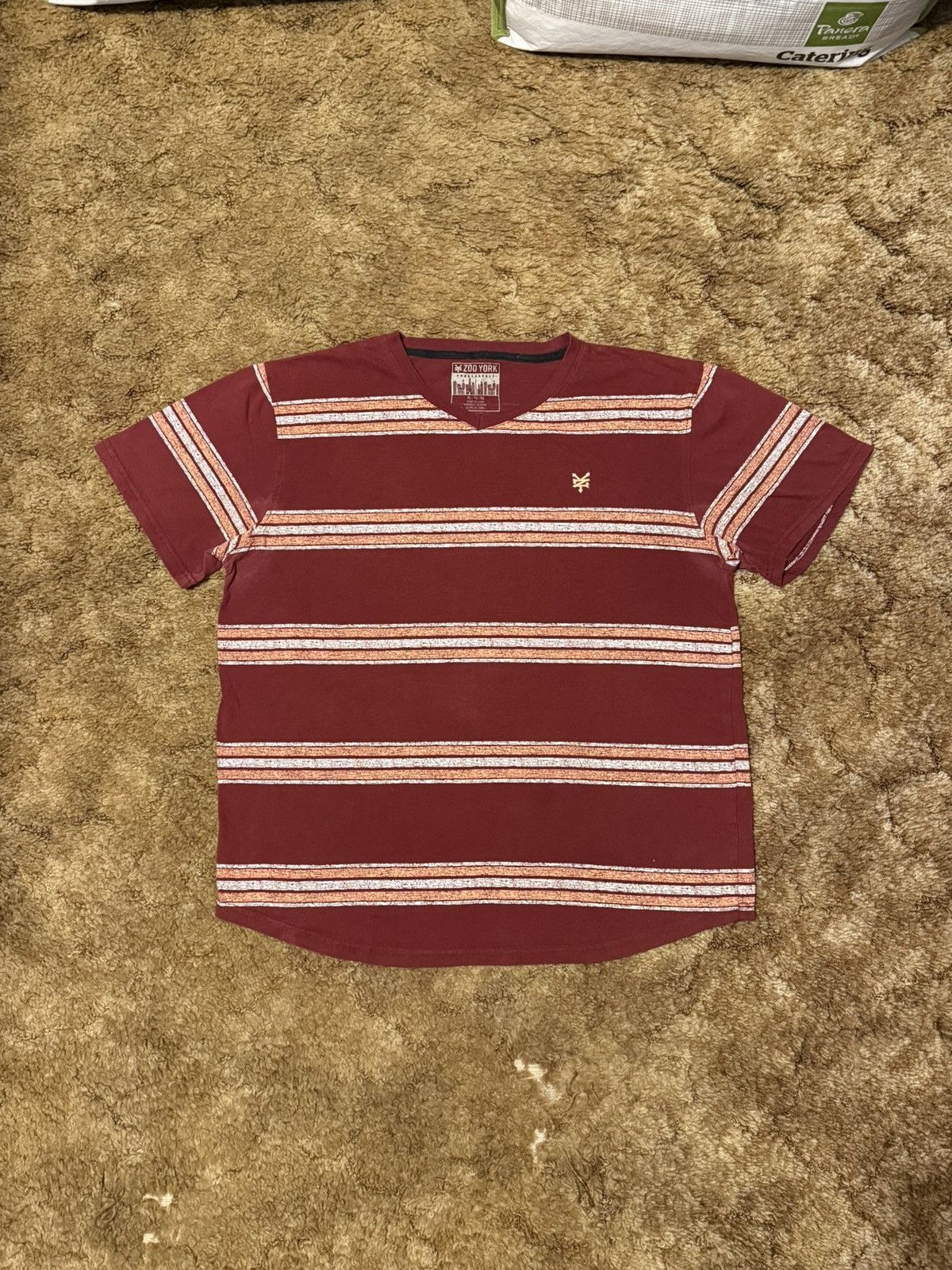 Zoo York Y2K Zoo York Small Logo Striped Skater T-Shirt XLarge Size US XL / EU 56 / 4 - 1 Thumbnail
