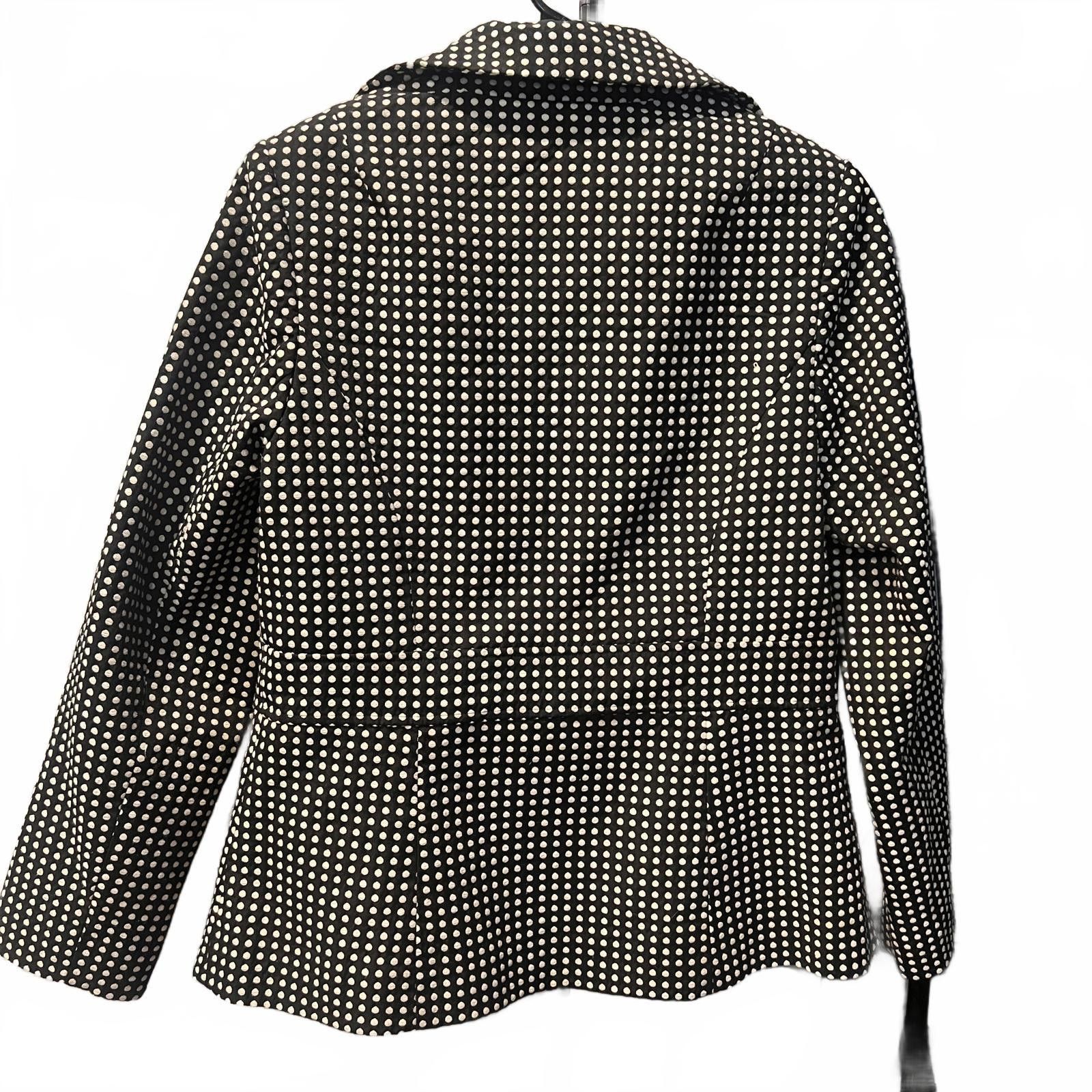 Other Donna Moore Women's Black and White Polka Dot Blazer, Size M Size M / US 6-8 / IT 42-44 - 2 Thumbnail