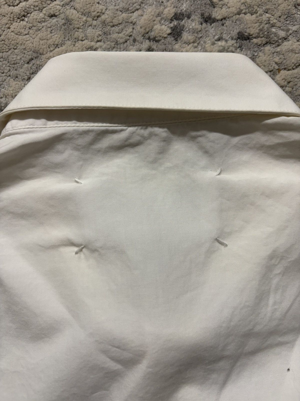 Maison Margiela Margiela - Oxford Outside Stitch White Shirt Size US L / EU 52-54 / 3 - 7 Thumbnail