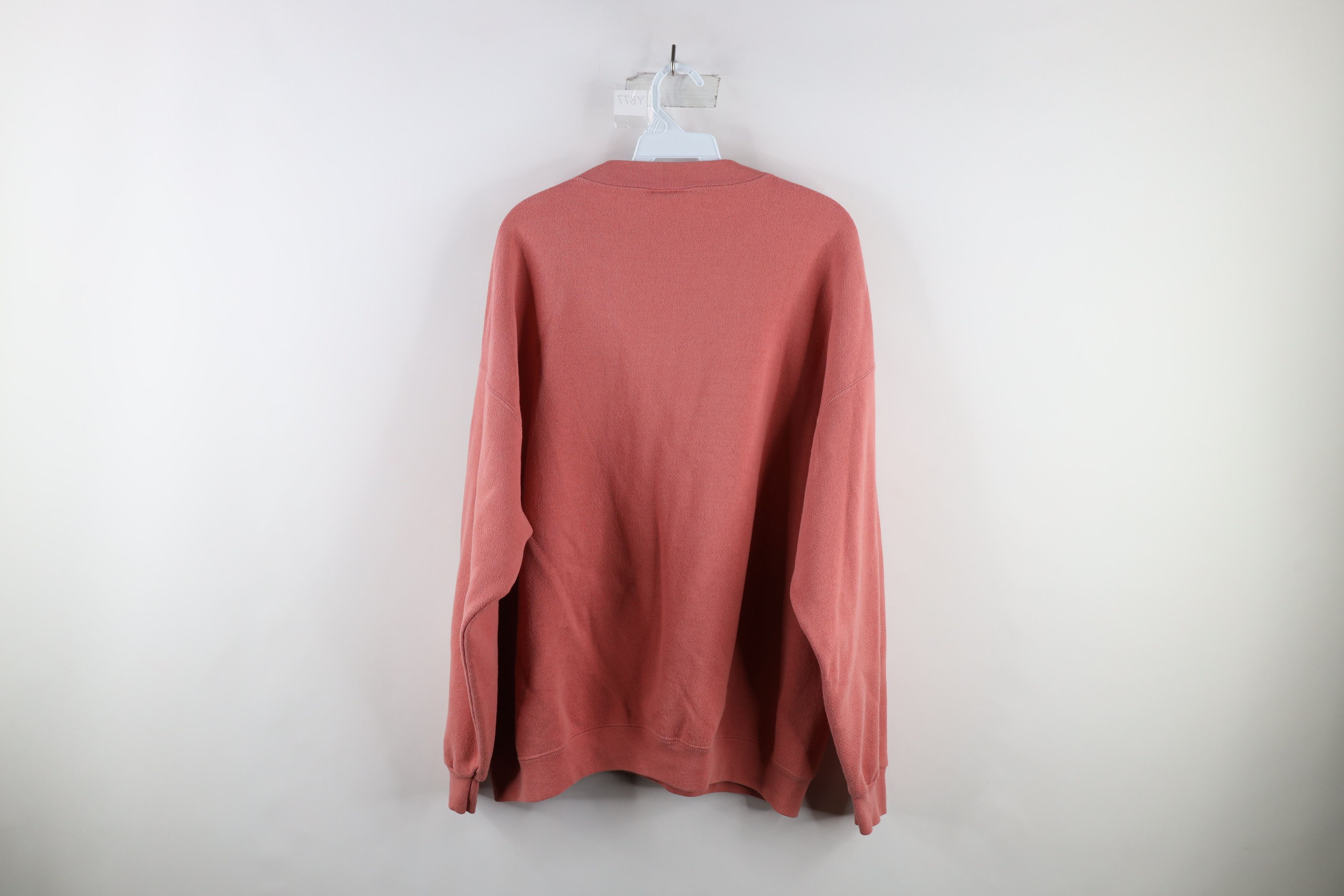 Vintage Vintage 90s Streetwear Blank Crewneck Sweatshirt Blush Pink Size 3XL / US 20-22 - 7 Thumbnail