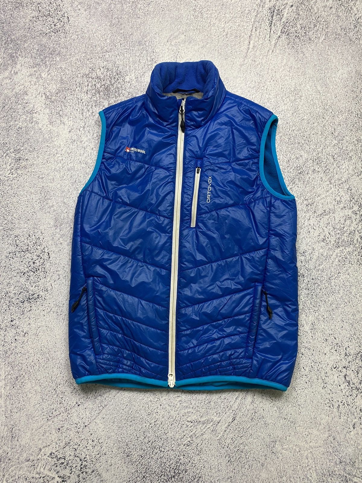 image of Ortovox Swisswool Vest in Blue, Men's (Size Small)