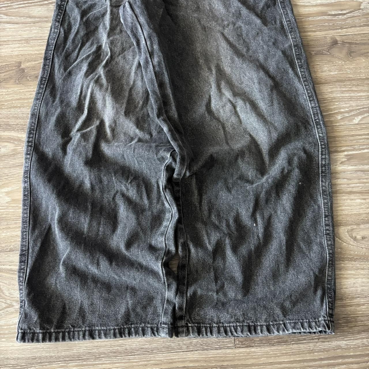 Japanese Brand Crazy Vintage Y2K/2000s Baggy Faded Black Skater Style Denim Jeans! 32x27 Size US 32 / EU 48 - 6 Thumbnail