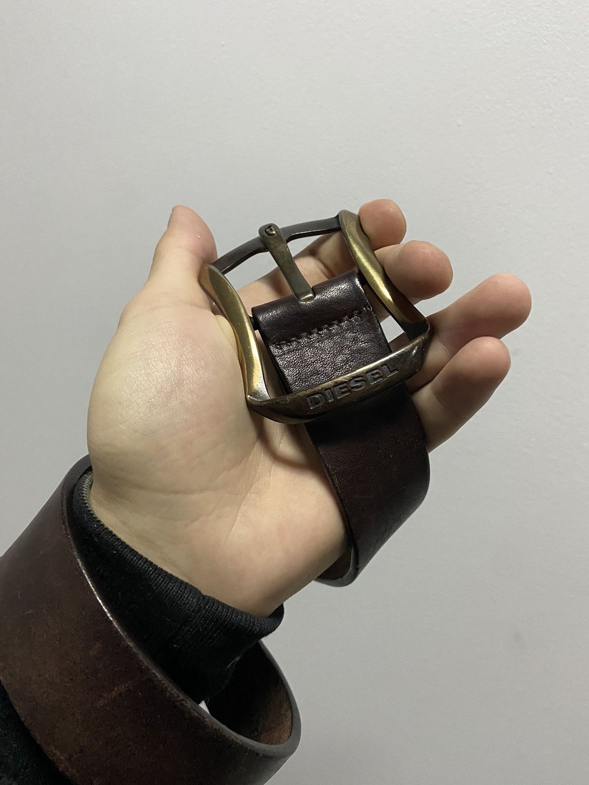 Diesel × Vintage Diesel belt leather vintage made in Italy avant Garde Size ONE SIZE - 2 Thumbnail