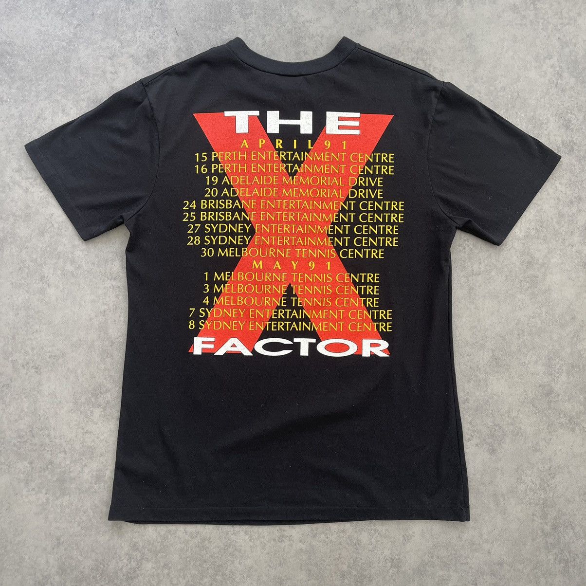 Vintage INXS - “The X Factor” Australian April 1991 Tour Tee Size US XL / EU 56 / 4 - 2 Thumbnail