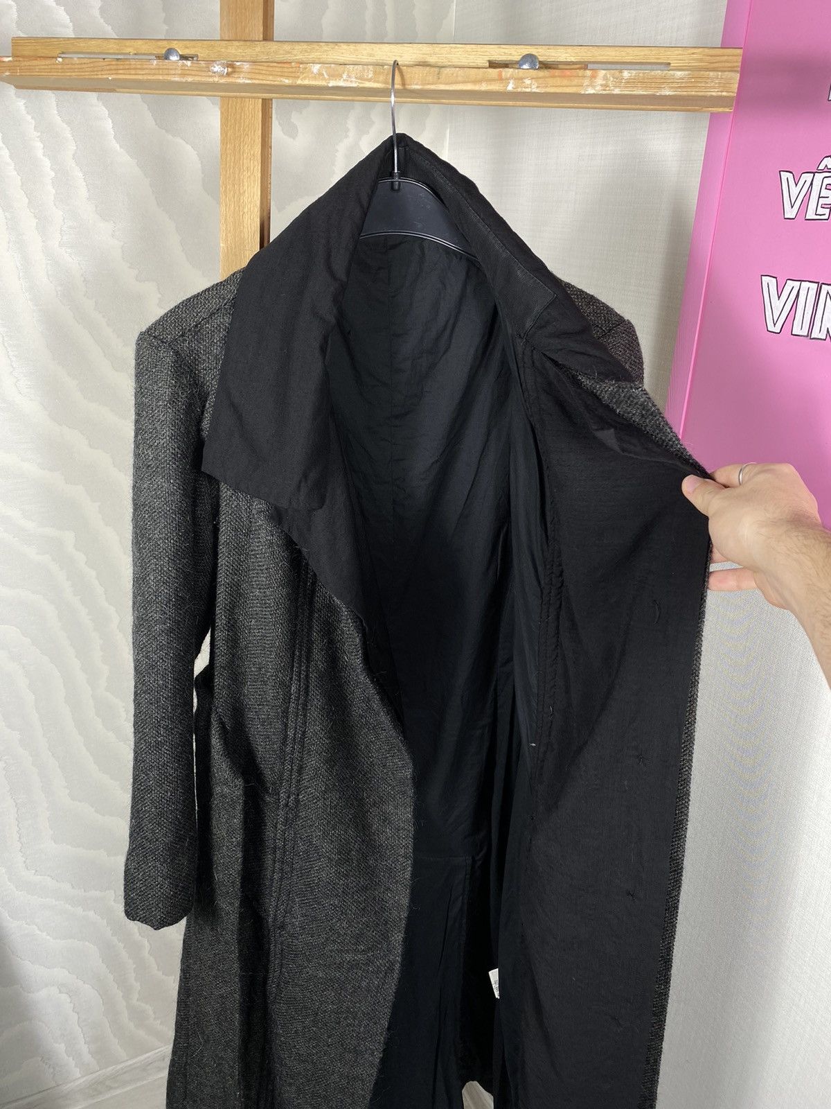 Rick Owens × Vintage Olmar & Mirta Anthracite Coat Size S / US 4 / IT 40 - 10 Thumbnail