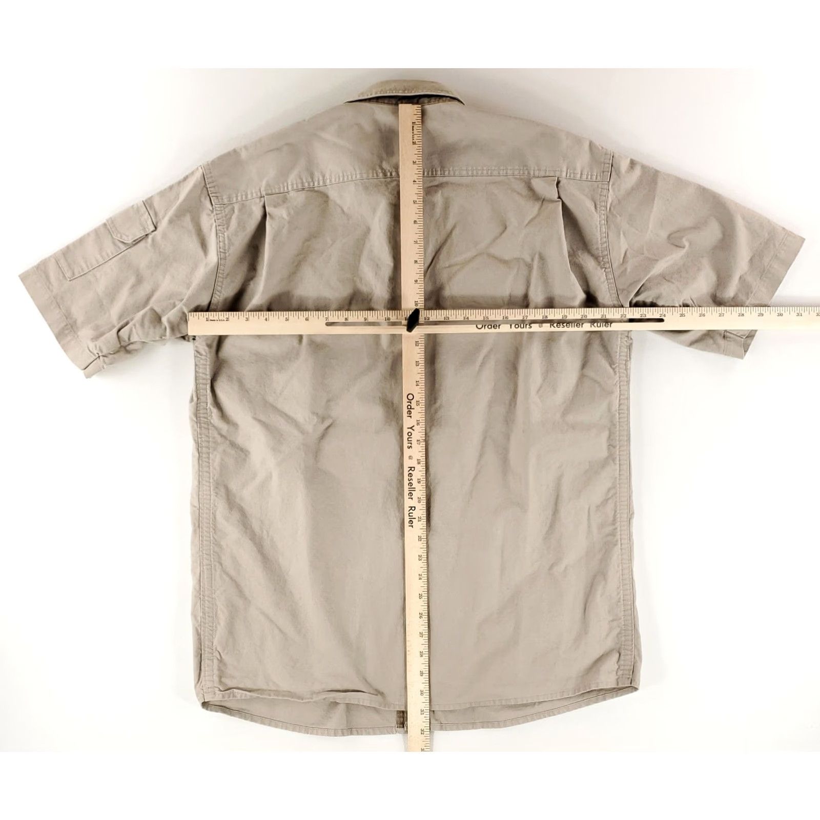 Vintage Cabela's Safari Series Field Utility Shirt Tan Short Sleeve Button-Down Mens L Brown Shirt Size US L / EU 52-54 / 3 - 6 Thumbnail