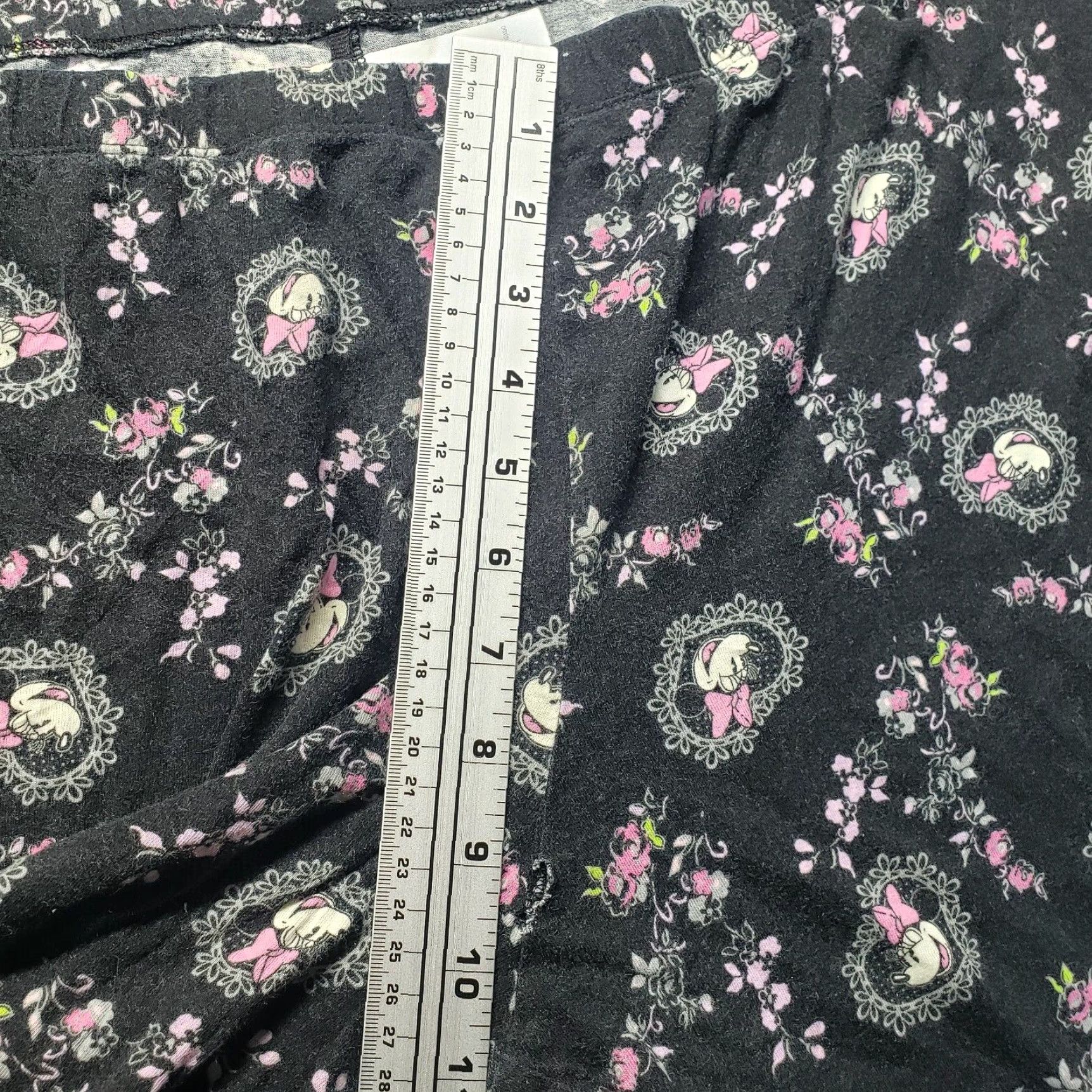 Disney Disney Lounge Pants Women Adult L Gray Minnie Mouse Pattern Sleep Size 36" / US 14 / IT 50 - 6 Thumbnail