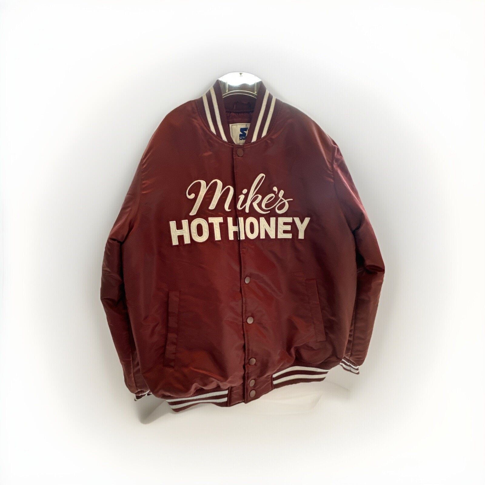 Starter Starter Mikes Hot Honey Snap Button Jacket Size L Burgundy Size US L / EU 52-54 / 3 - 1 Thumbnail