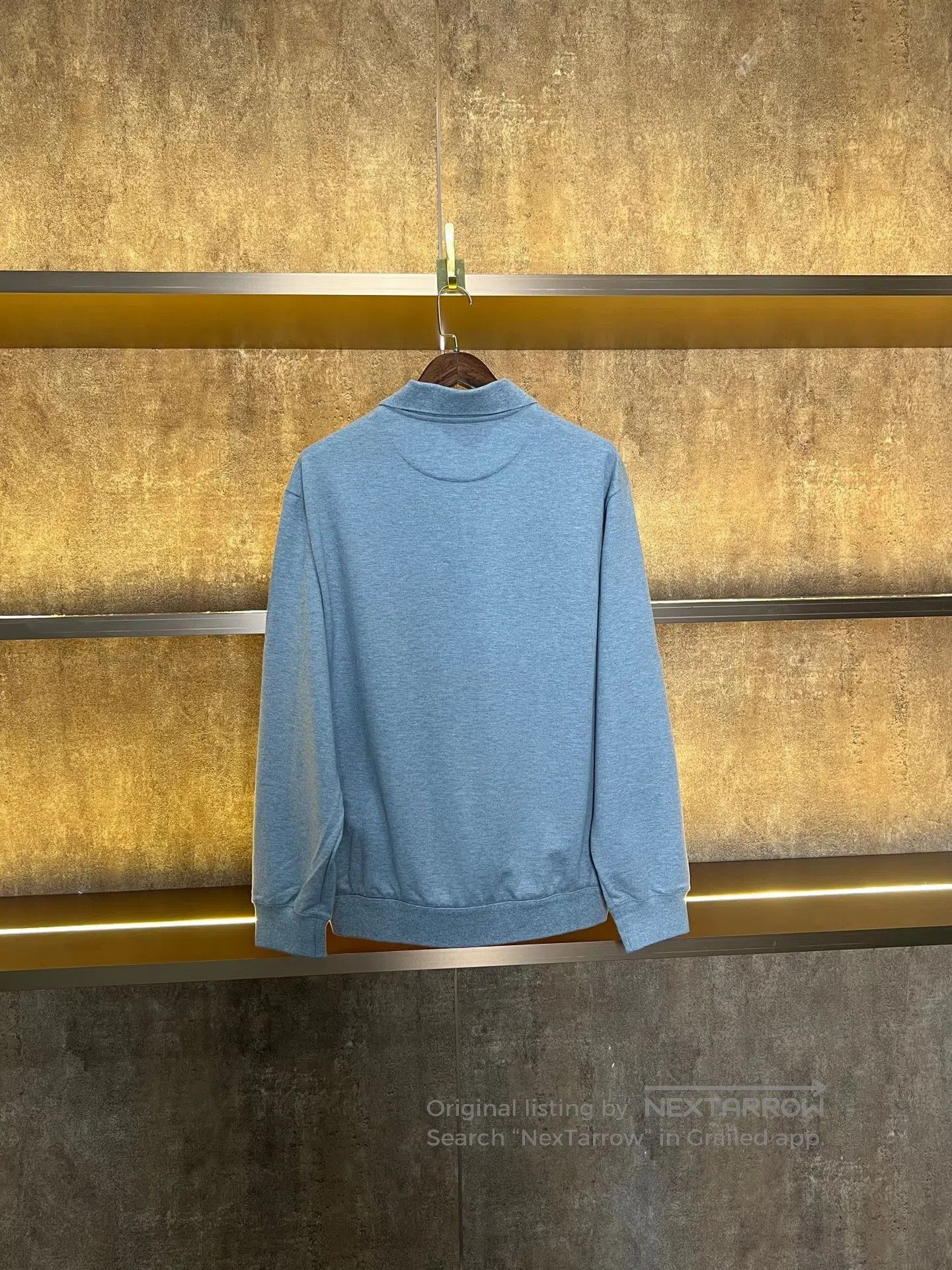 Prada Prada Grey Chest Slogan Polo Sweatshirt| Size US S / EU 44-46 / 1 - 2 Thumbnail