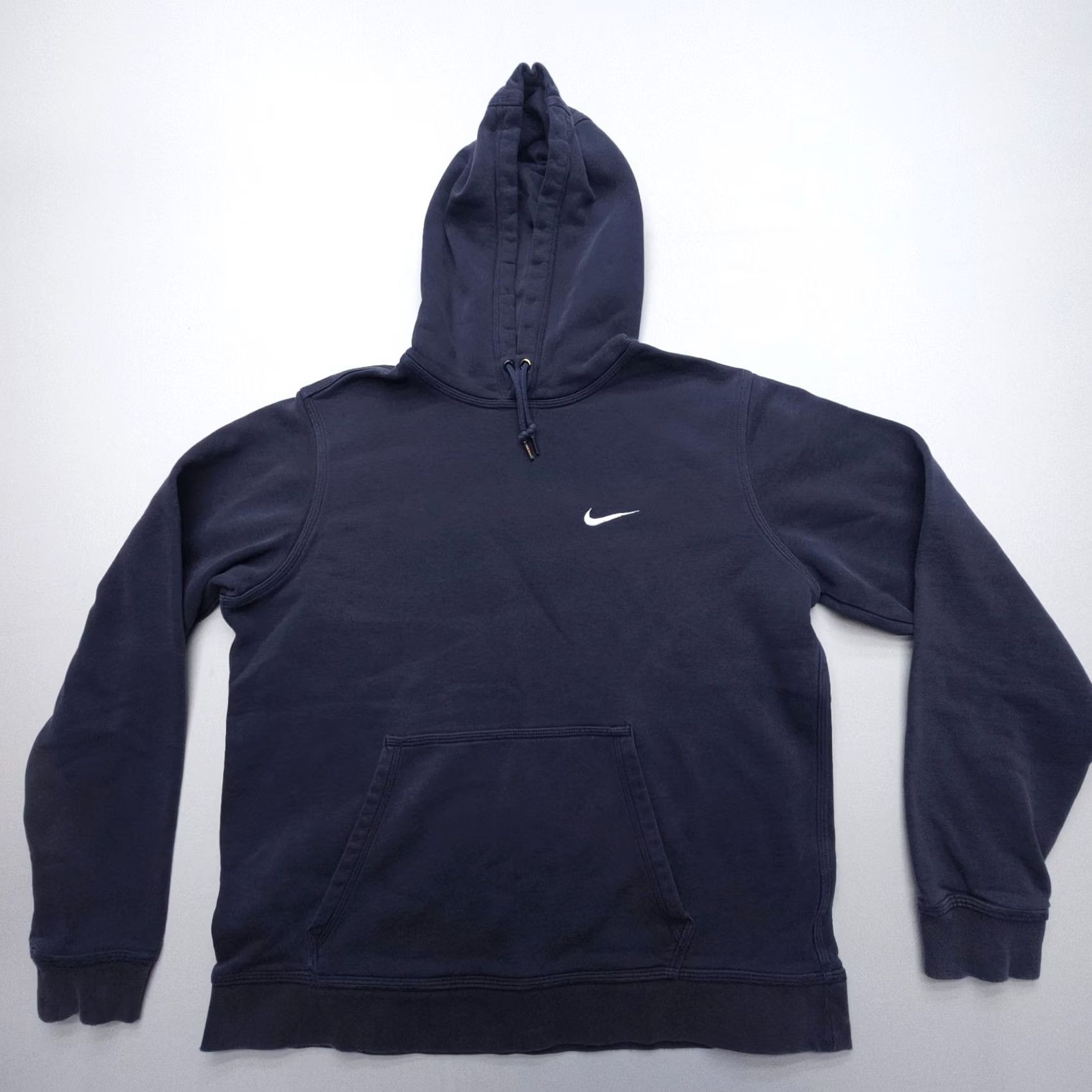 Nike Nike Club Fleece Hoodie Mens Large (Fits S / M) Navy Mini Swoosh Y2K Sportswear Size US L / EU 52-54 / 3 - 2 Thumbnail