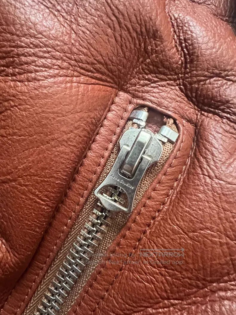 Acne Studios Acne Studios Brown Fur and Leather Combination Size 4XL / US 24-26 - 7 Thumbnail