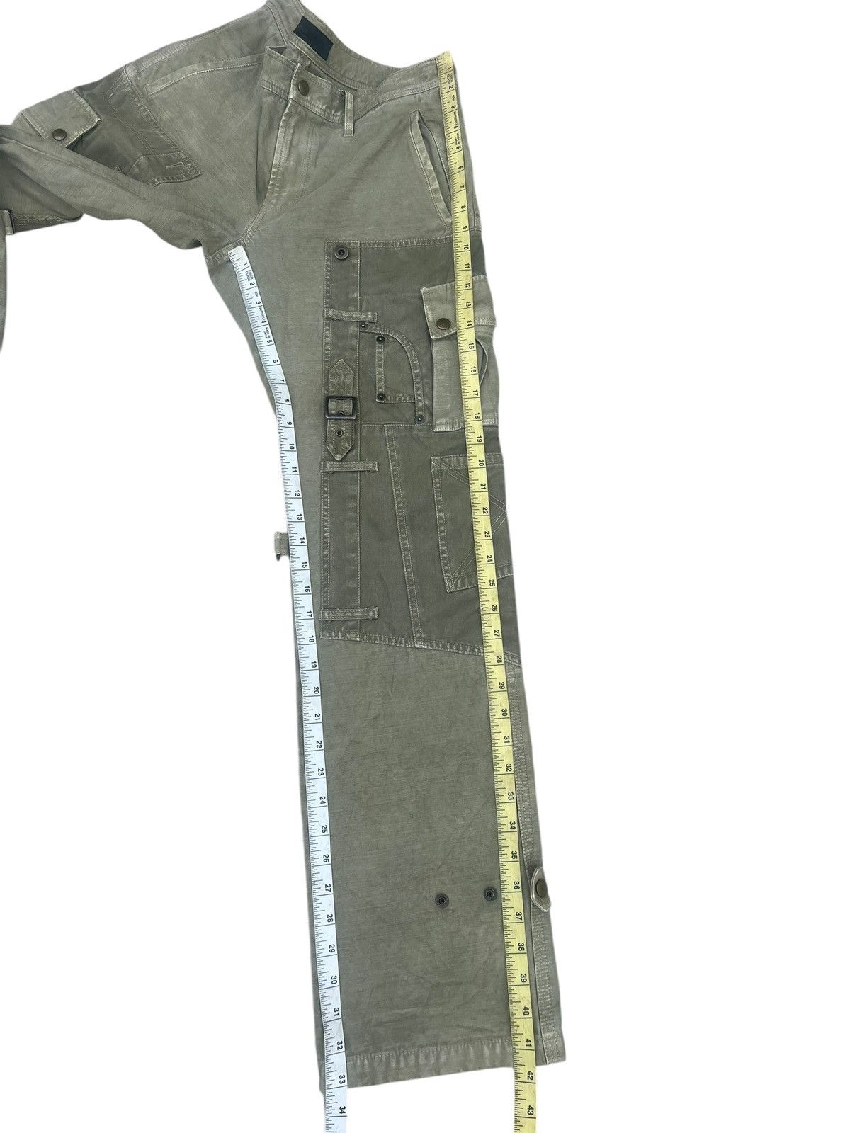 Kiminori Morishita HALB Japan Multi Pocket Fade Olive Green Trouser Pant Size US 32 / EU 48 - 4 Thumbnail