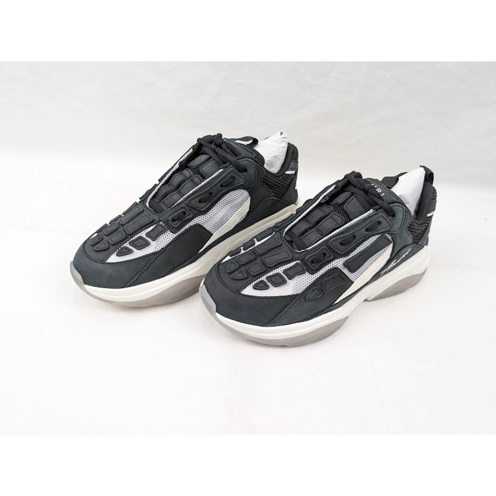 Amiri o1rshd1 Bone Runner Low-Top Sneakers in Black Size US 11 / EU 44 - 17 Thumbnail