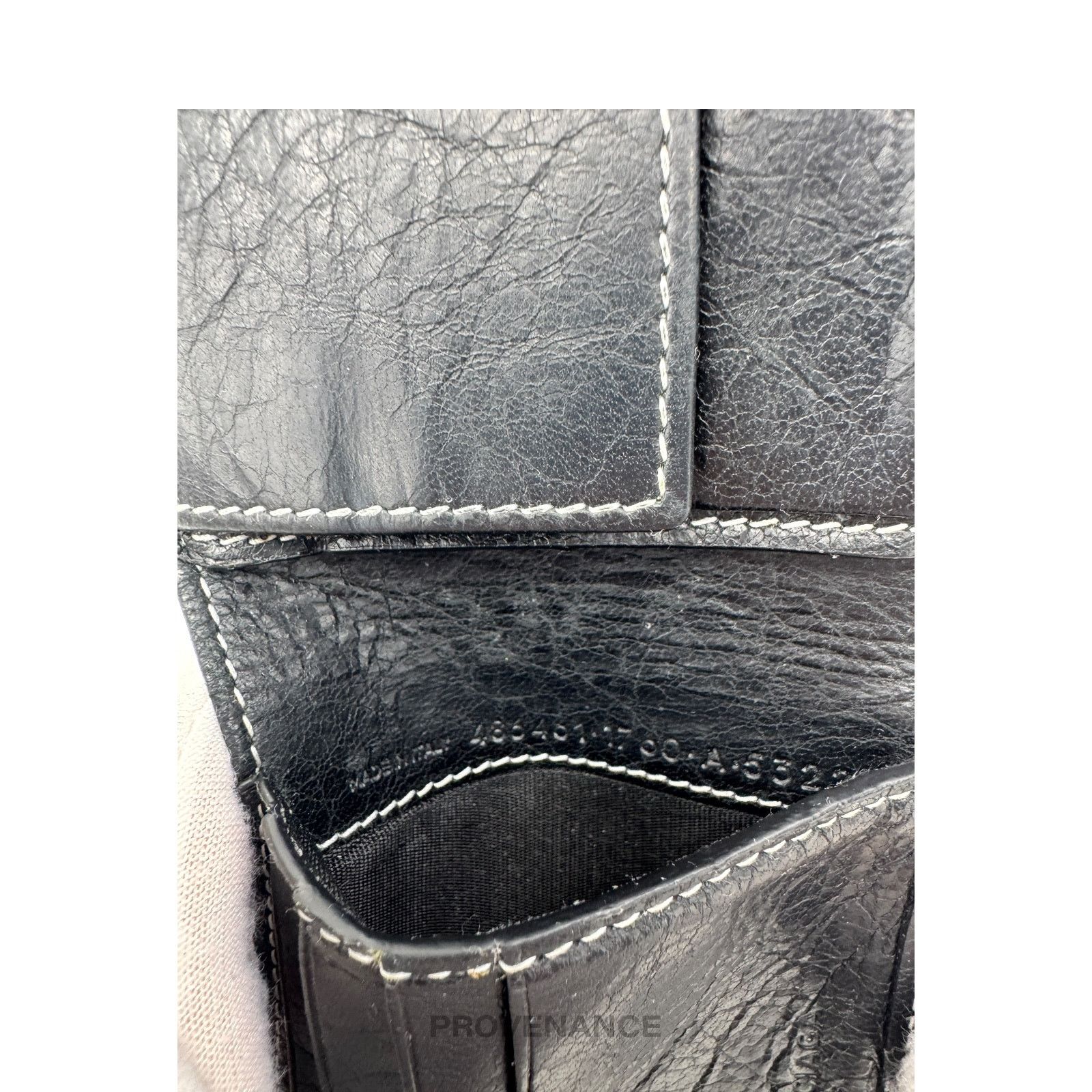 Balenciaga 🔴 Balenciaga Bazaar Bifold Wallet - Blue/Black Patchwork Size ONE SIZE - 10 Thumbnail