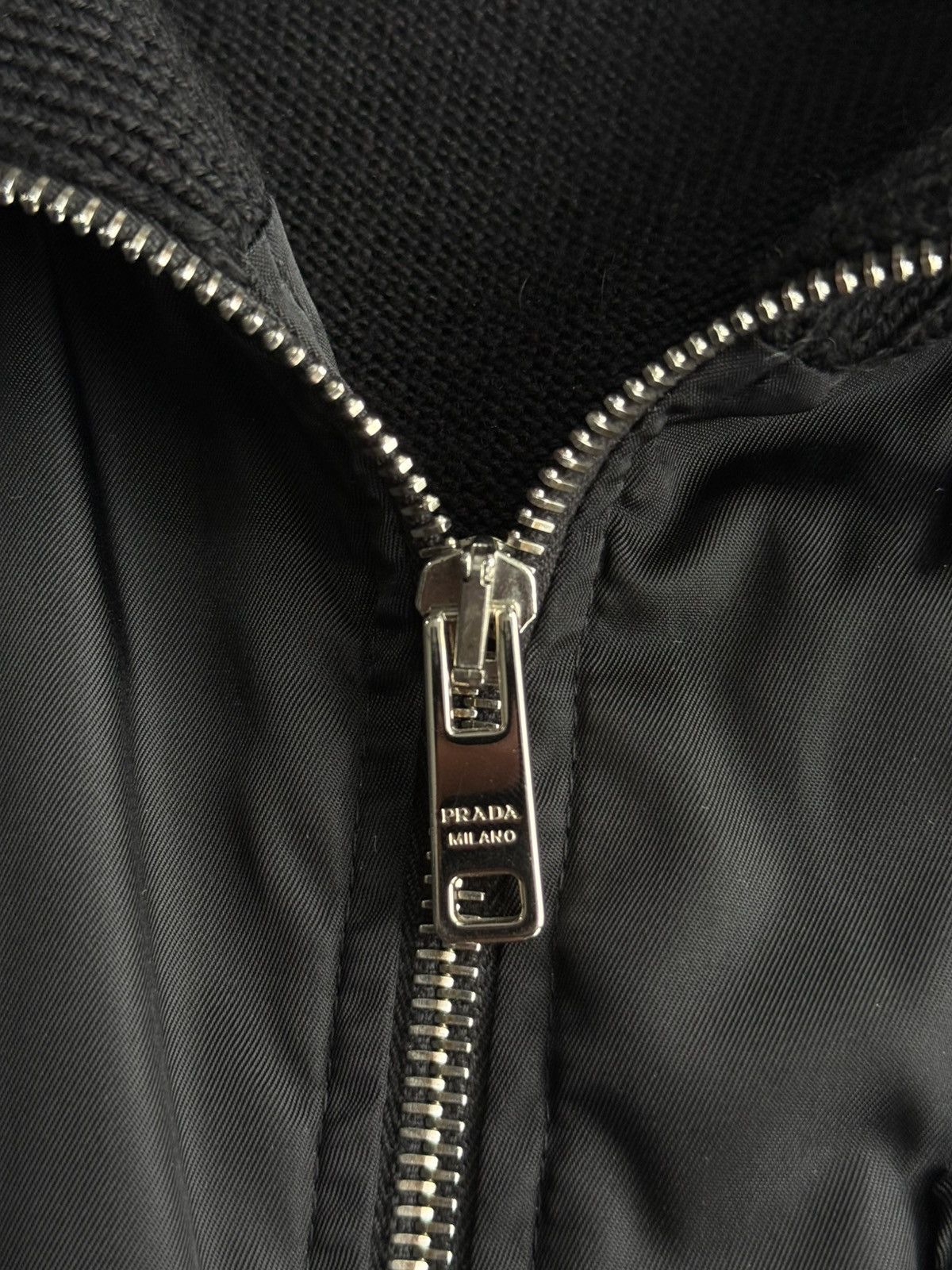 Prada Prada - Re-Nylon Plated Wool Zip Jacket Size US L / EU 52-54 / 3 - 8 Thumbnail