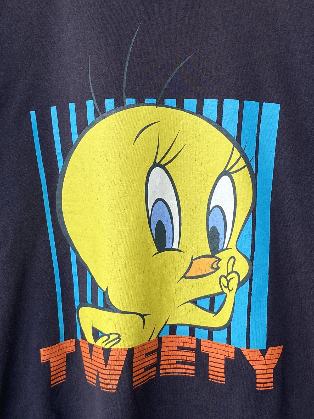 Vintage Vintage 90s Tweety Looney Tunes Cartoon Tees Distressed Faded Vtg Size US M / EU 48-50 / 2 - 2 Thumbnail