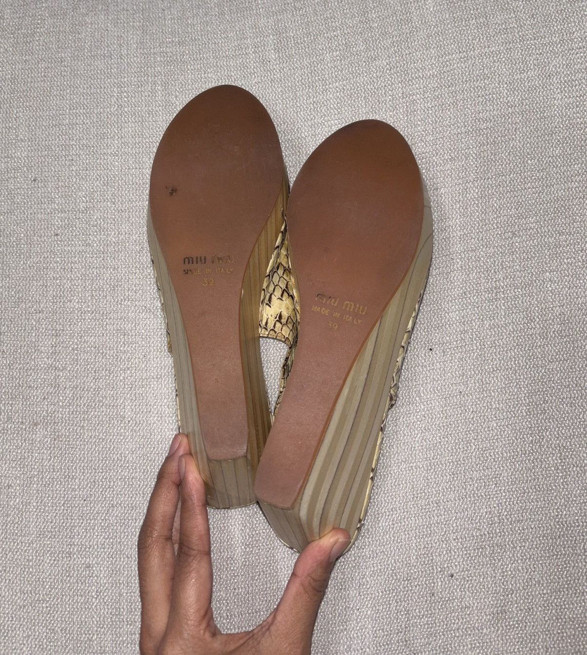 Miu Miu Authentic Miu miu sandals Size US 9 / IT 39 - 3 Thumbnail