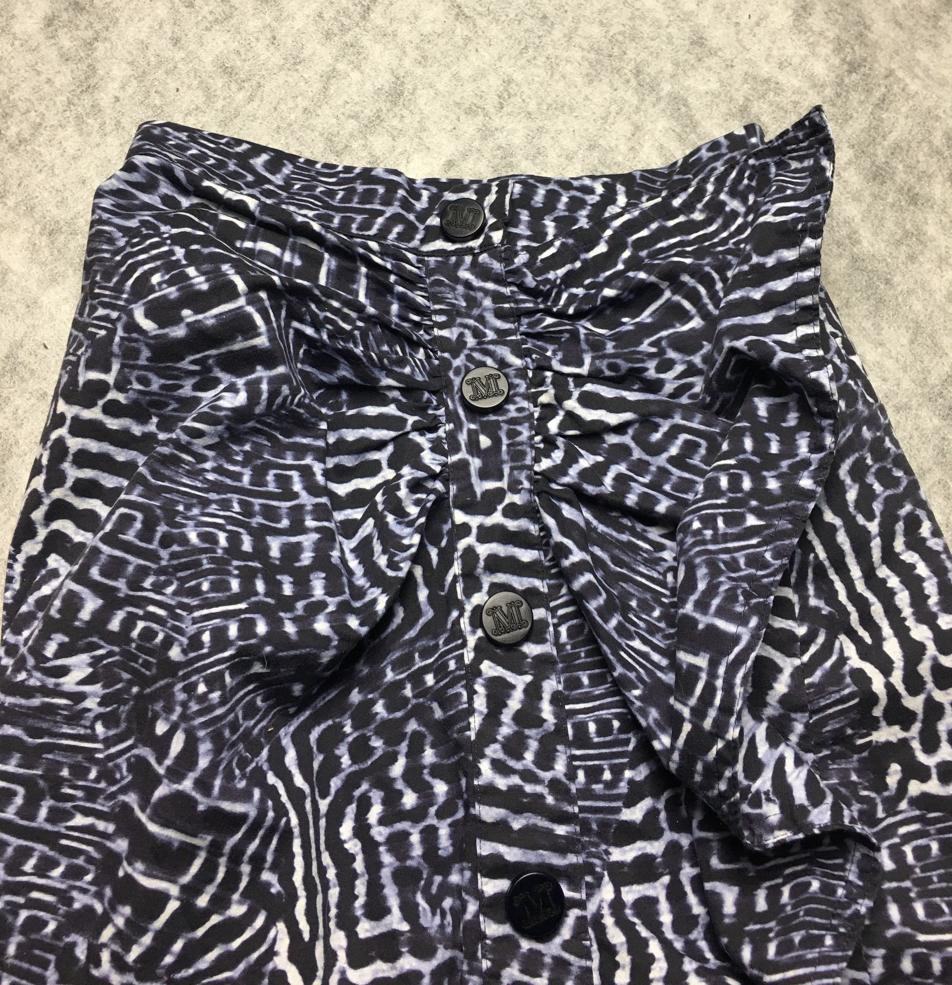 Max Mara Max Mara Patterned Button-Down Cotton Skirt US 2 IT 36 Size 26" / US 2 / IT 38 - 7 Thumbnail