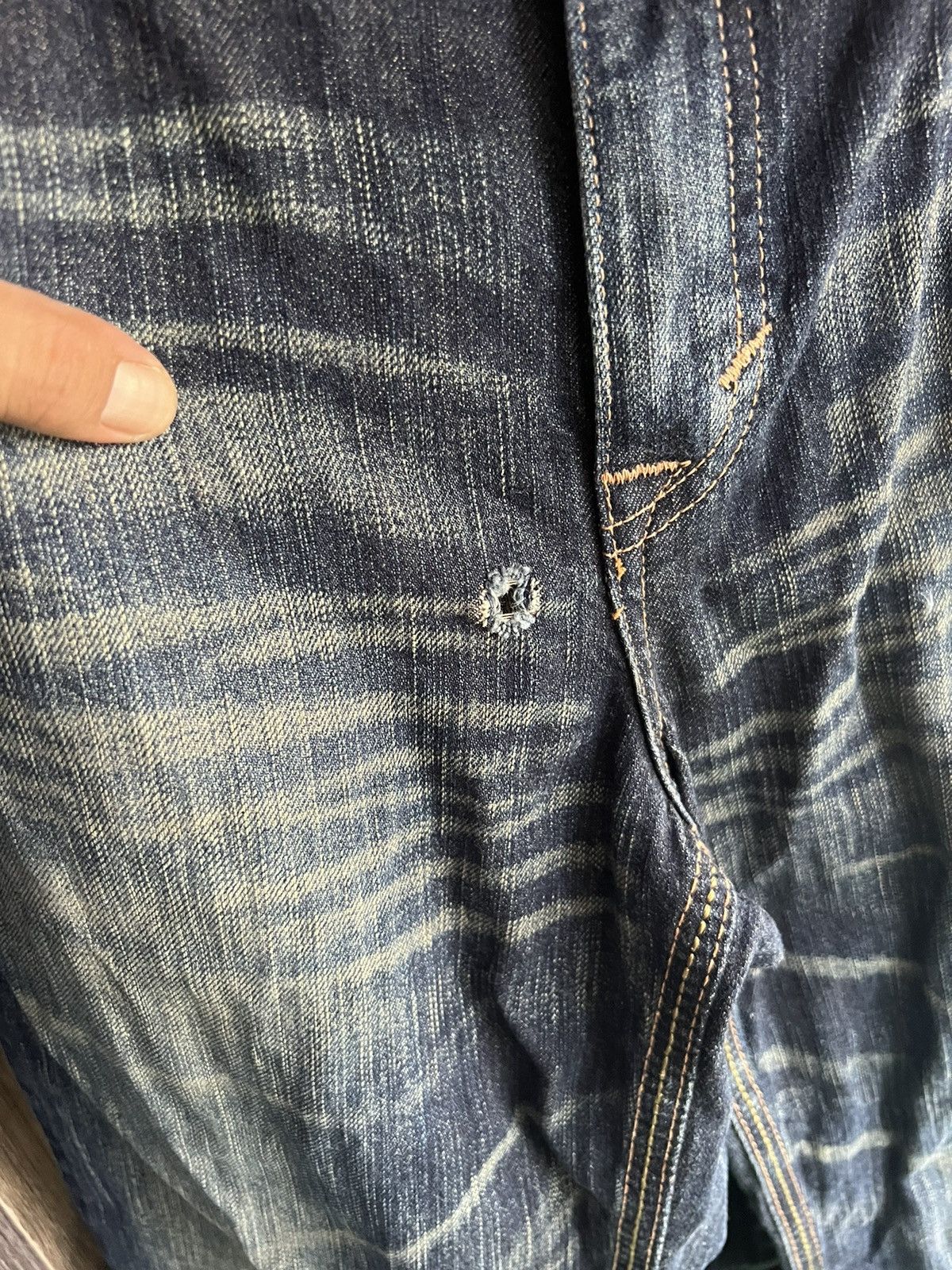 Edwin 🔥Flared Edwin Exclusive Vintage Distressed Denim Size US 33 - 8 Thumbnail